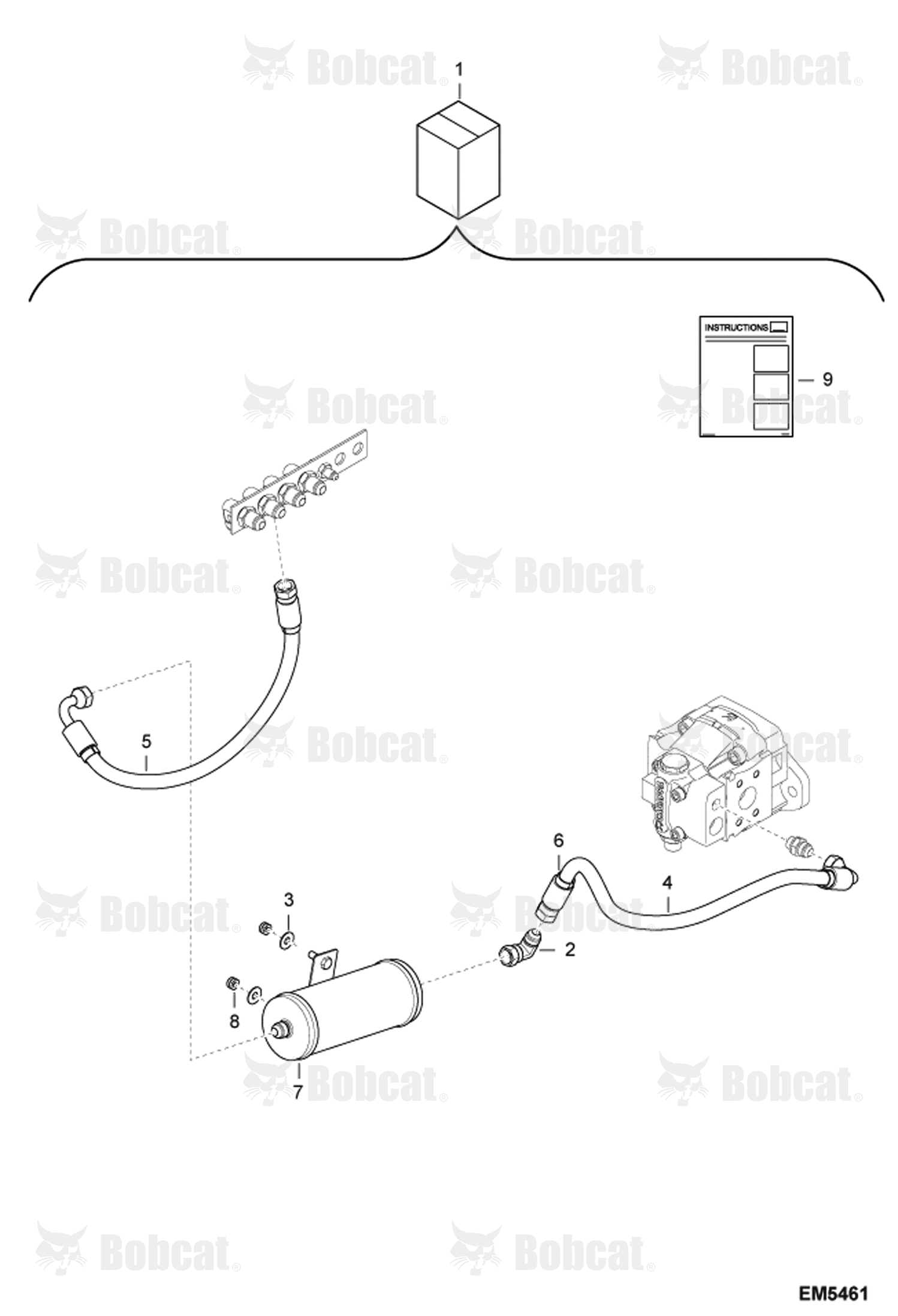 Hydraulic Circuitry (Muffler Kit)