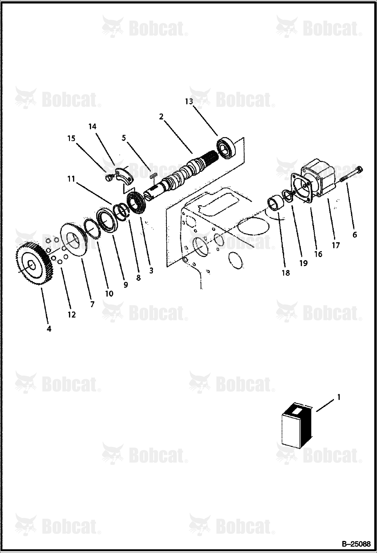 Fuel Camshaft & Governor Shaft (Tier II)  573111001 & Above