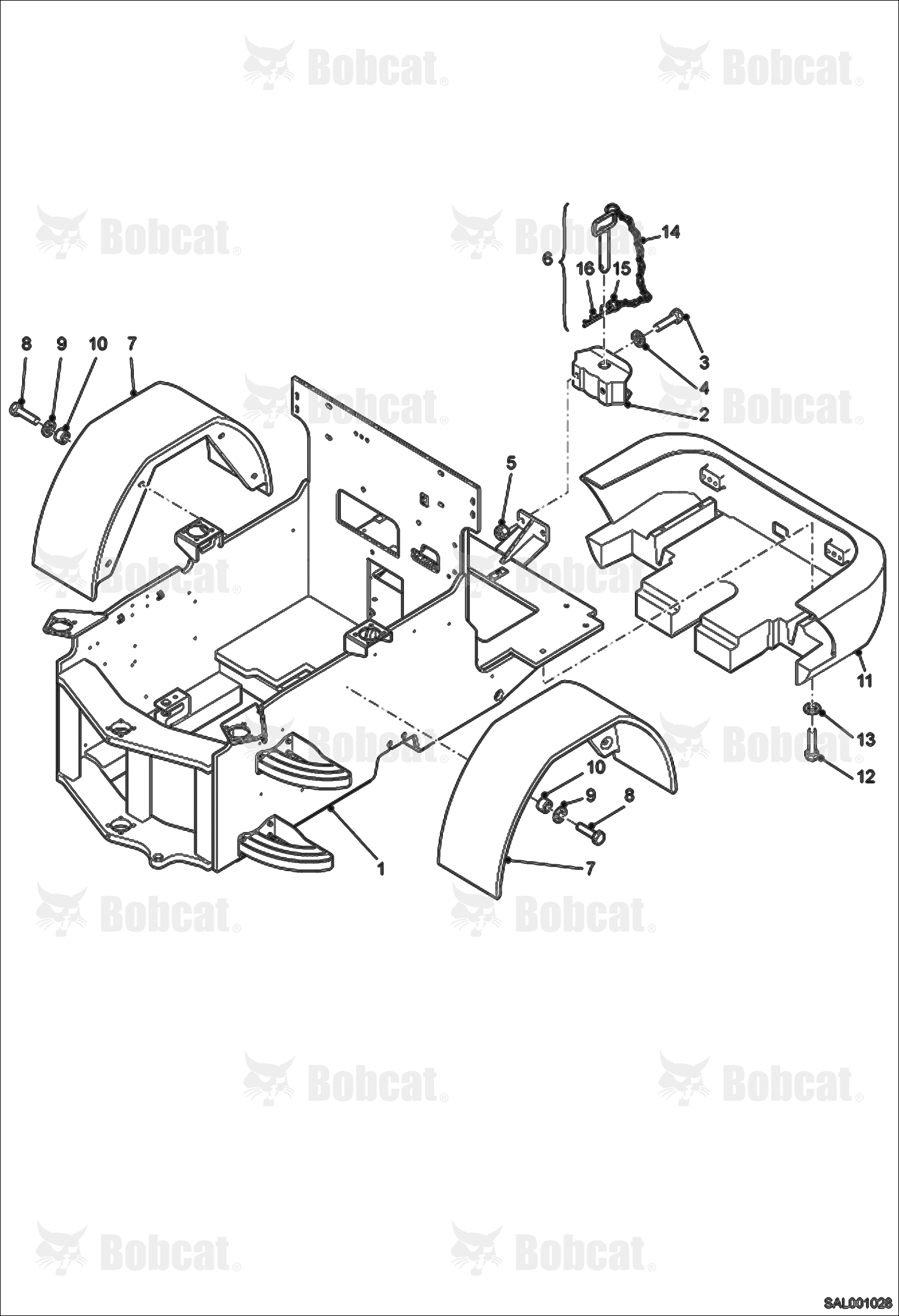 Rear CHASSIS, Mud Guard