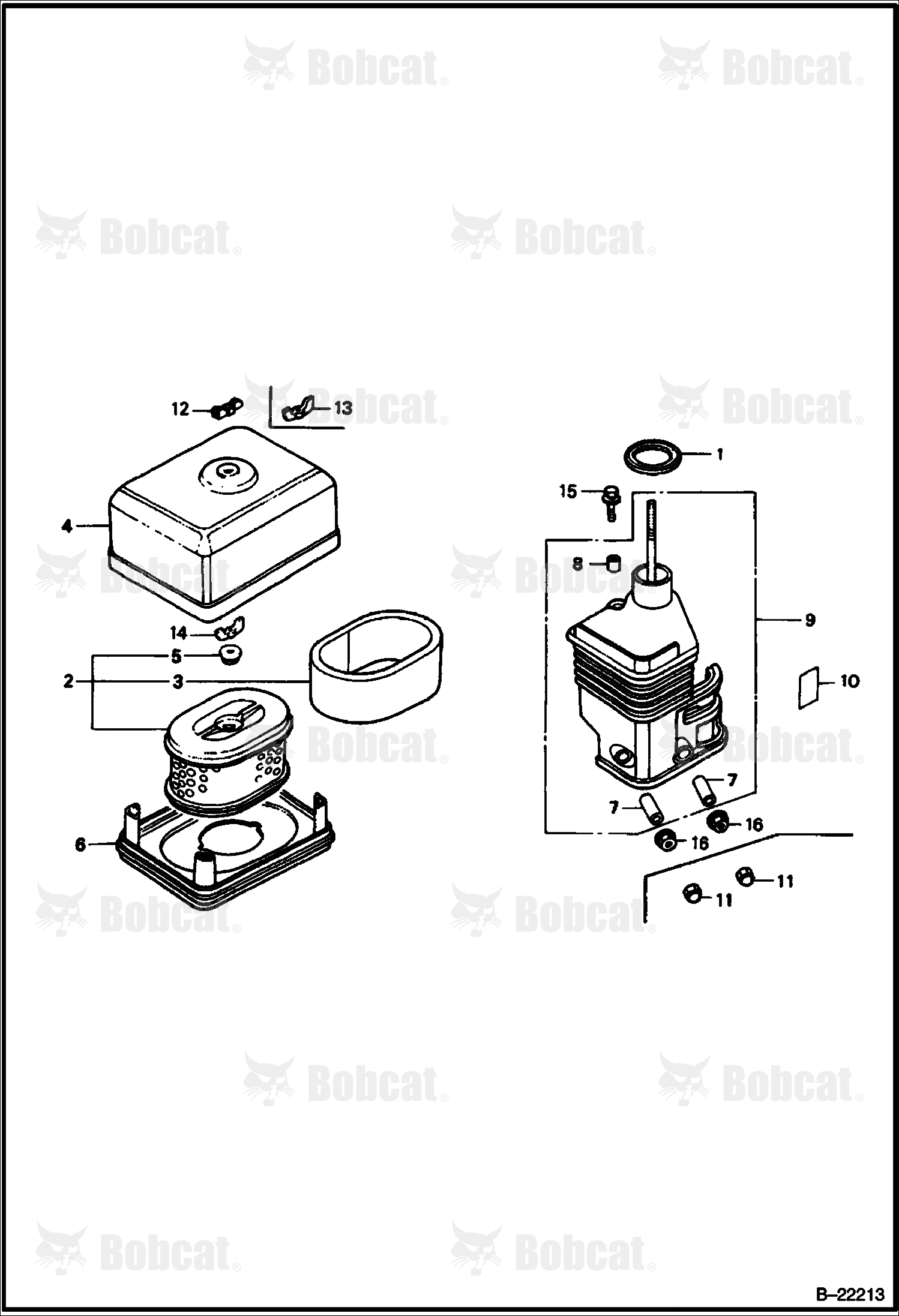 Honda Engine (Air Cleaner) (Engine S/N OB6041 & Above)