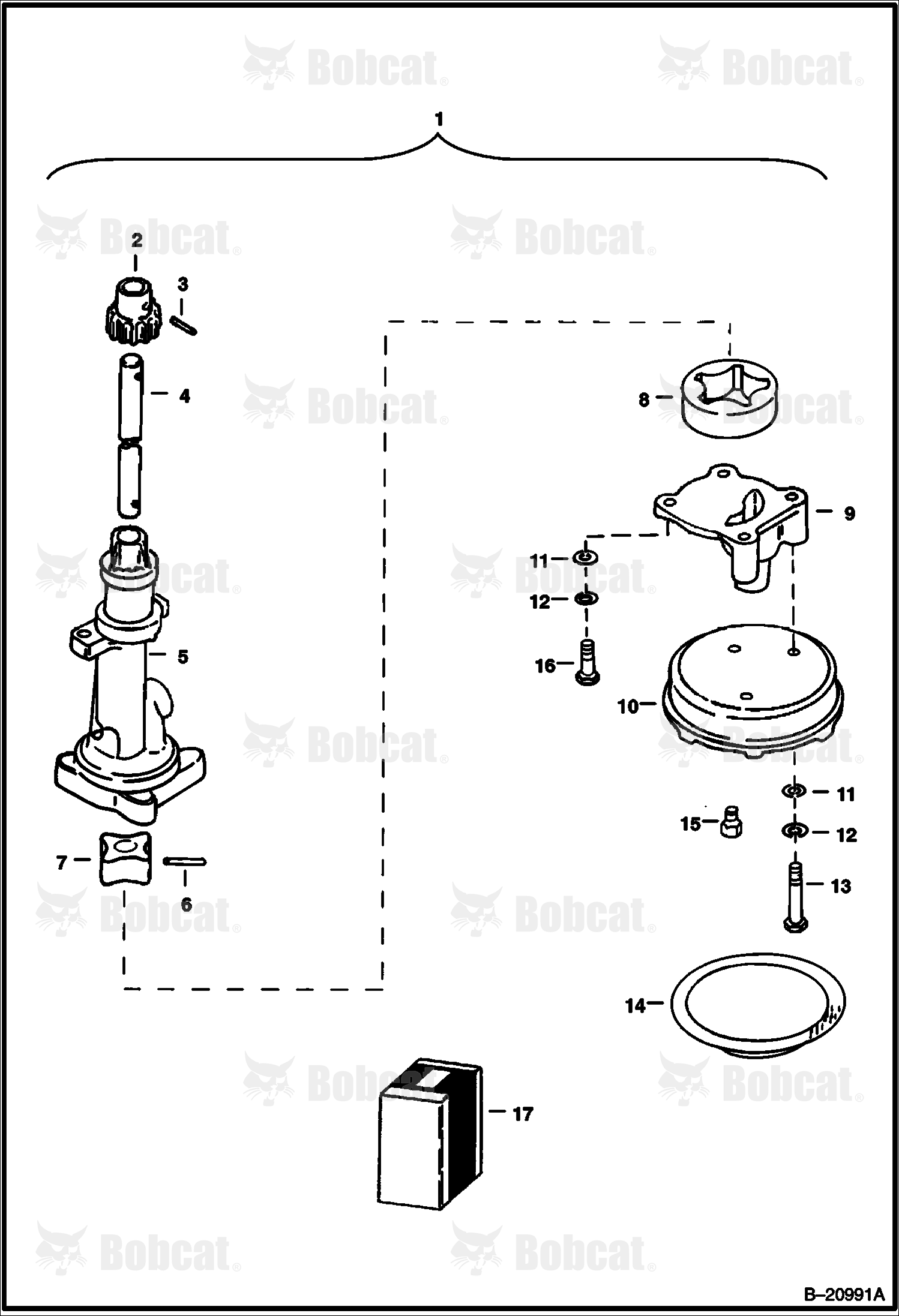 Oil Pump (For Engine Spec. #4JBIPK01)