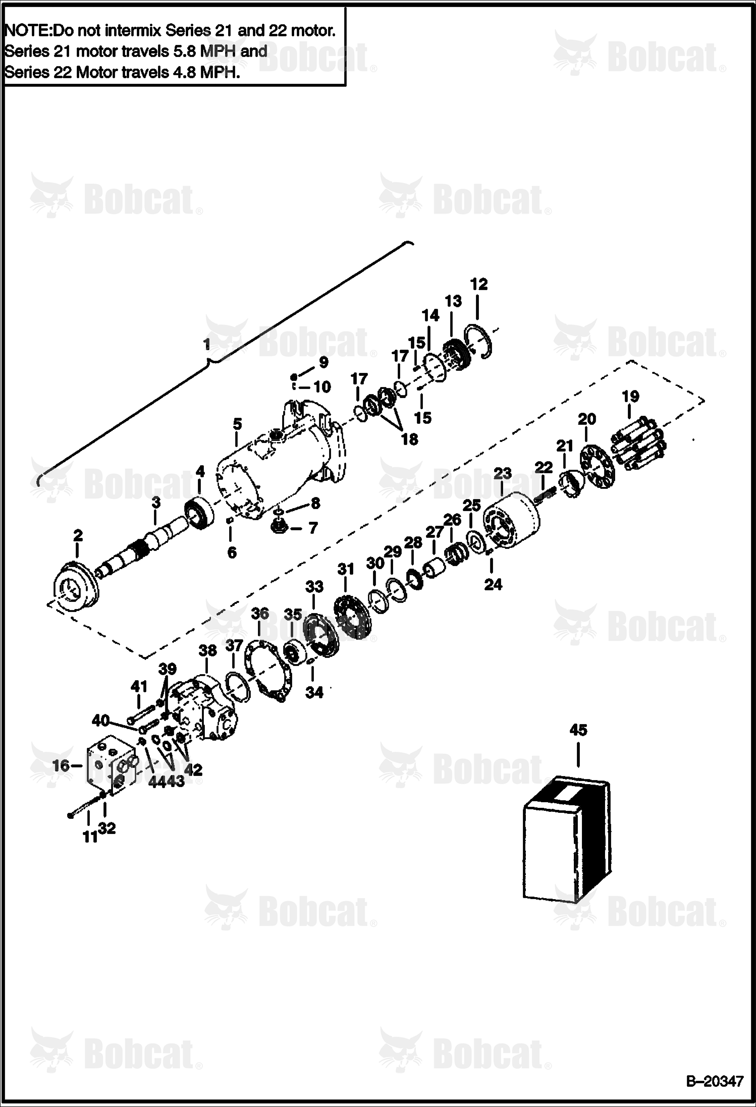 Hydrostatic Motor  505311036 & Above