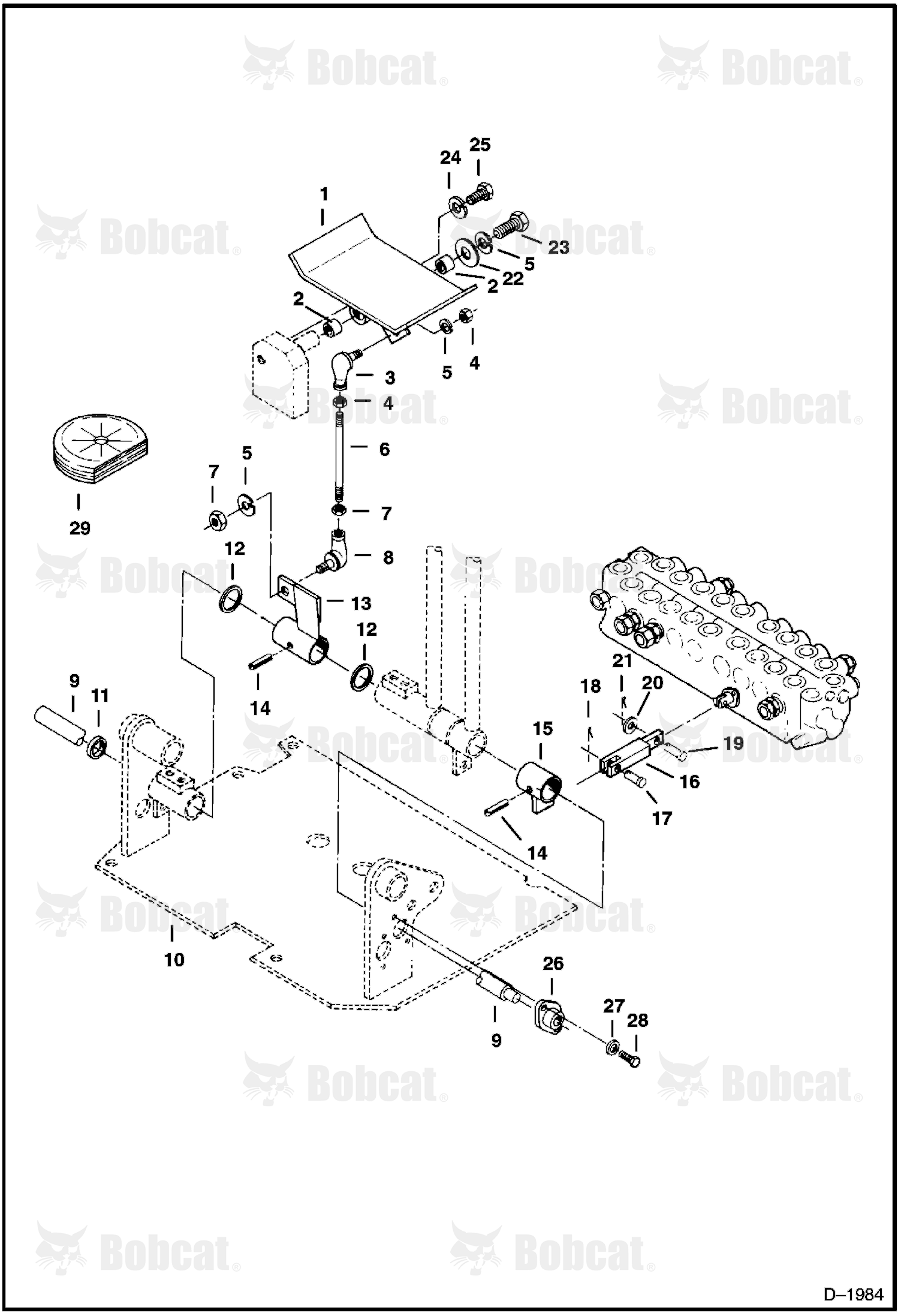 Control Pedal (Auxiliary Hydraulics) 508211309 & Above