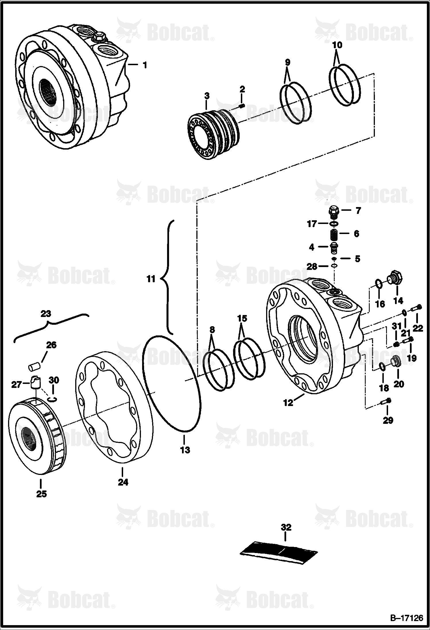 Hydrostatic Motor  514112410 - 514123901, 514212270 - 514222305