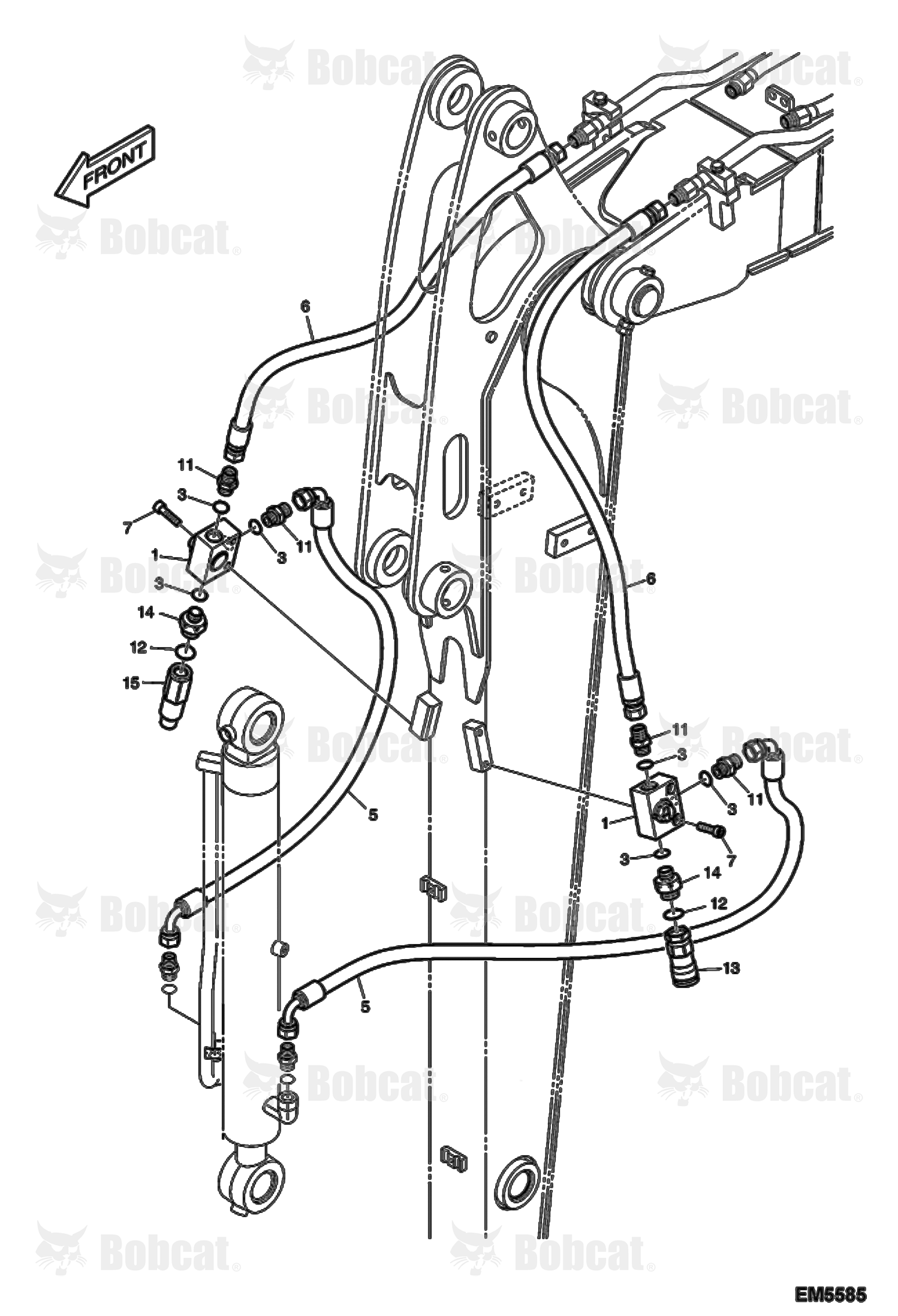 Hydraulic Circuitry (Arm 1.90 m)