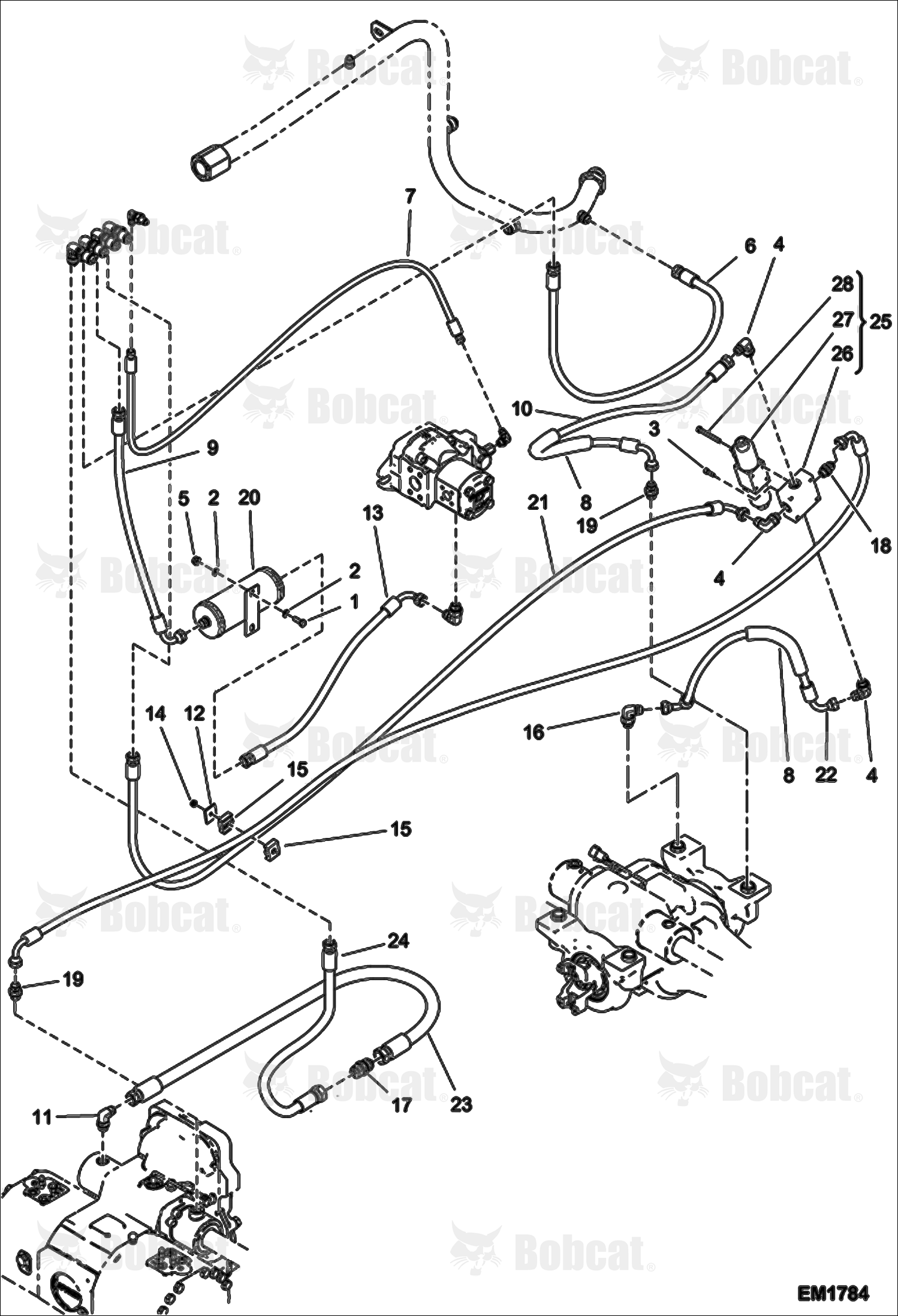 Steering Hose & Fittings (W/Damper)