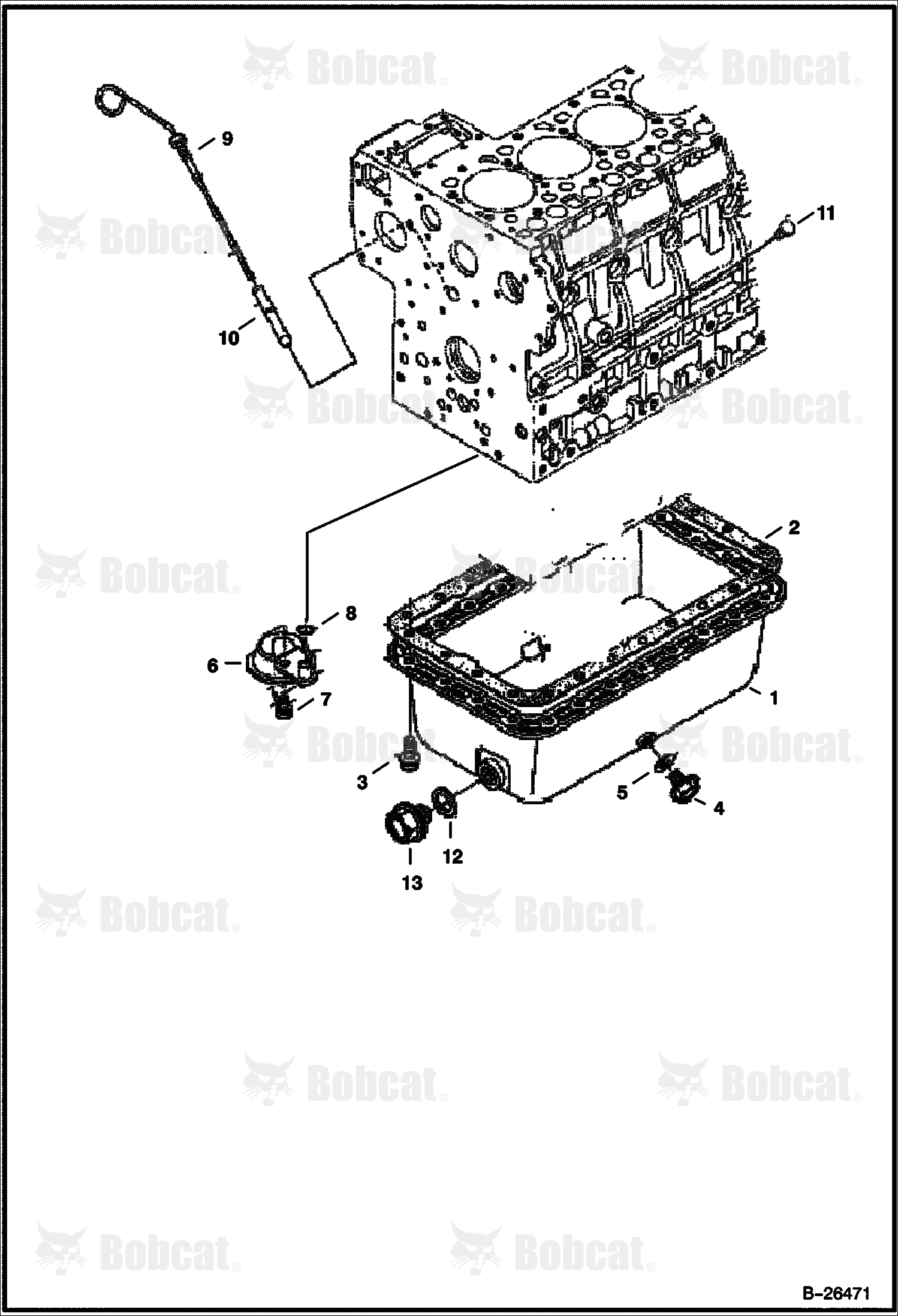 Oil Pan (Kubota - V2003-M-DI-T)