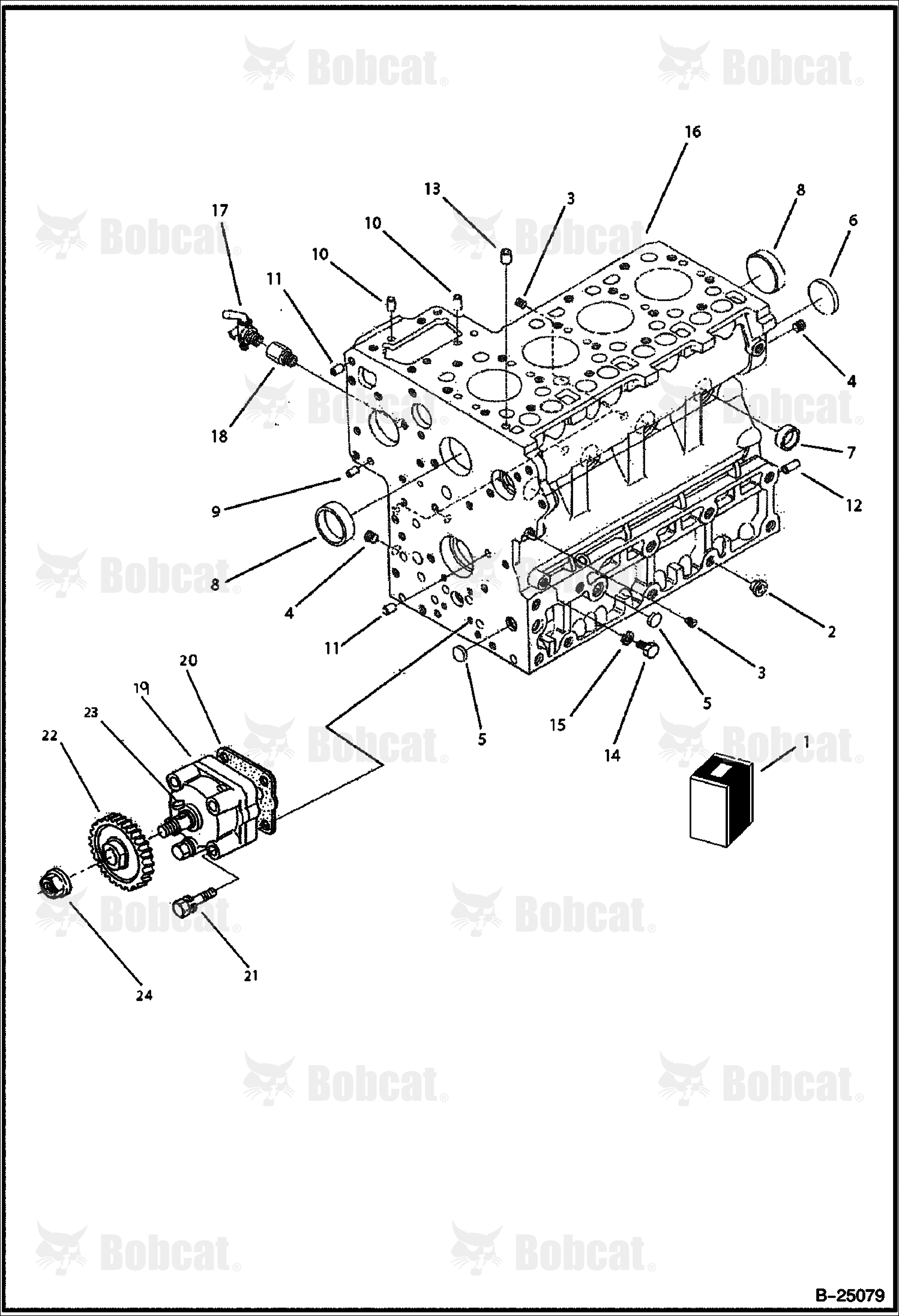 Crankcase (Tier II)  573111001 & Above