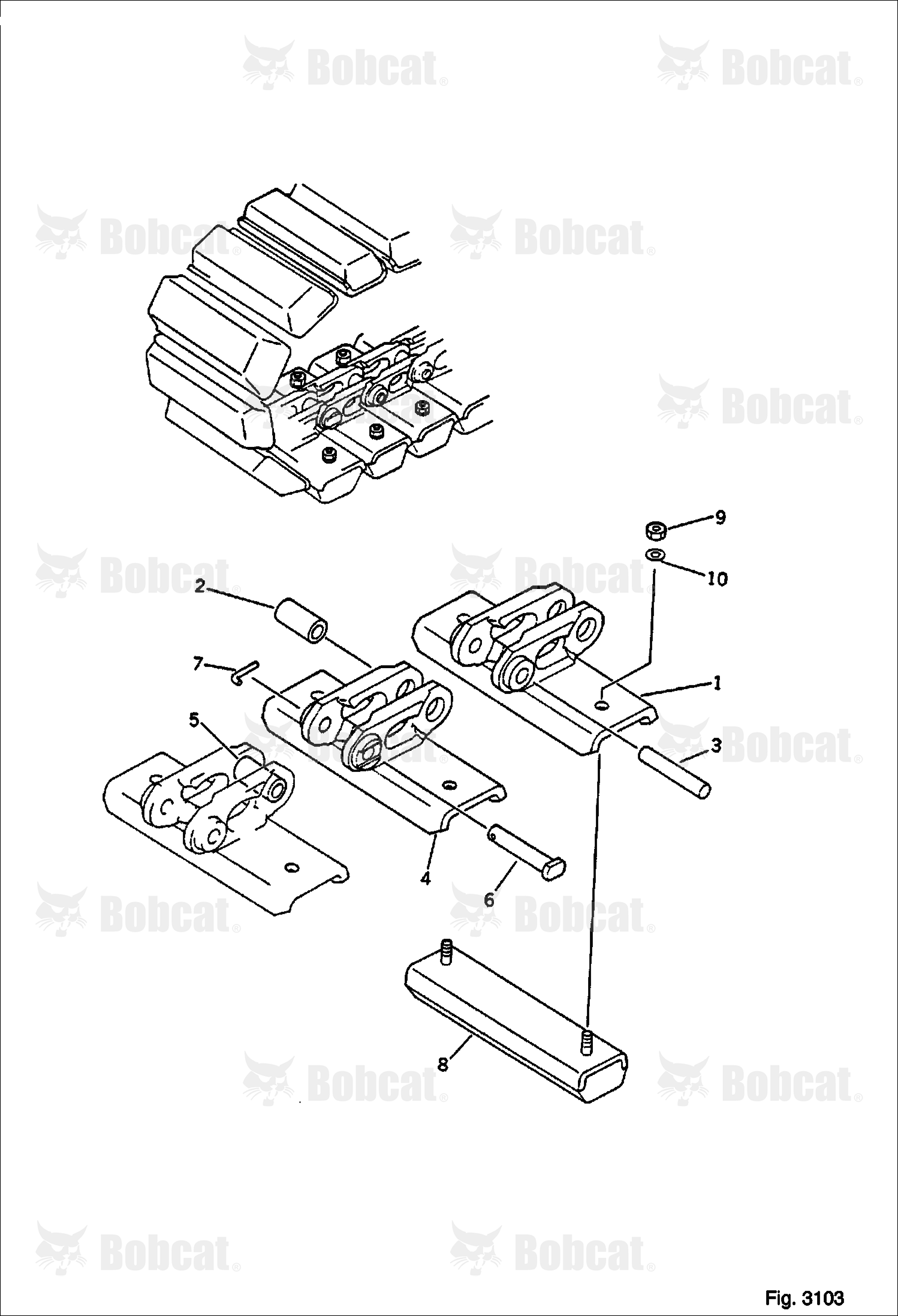 Track Shoe (WITH RUBBER)(OP)