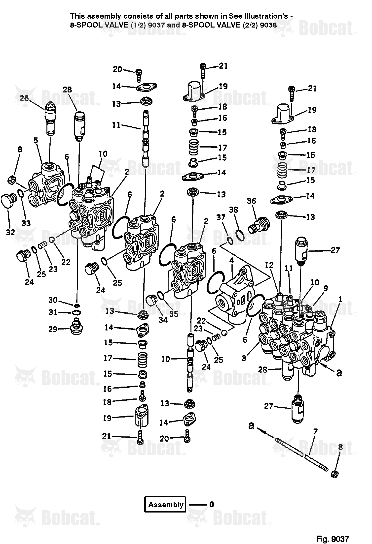 8-SPOOL Valve (1/2) (FOR Additional VALVE)