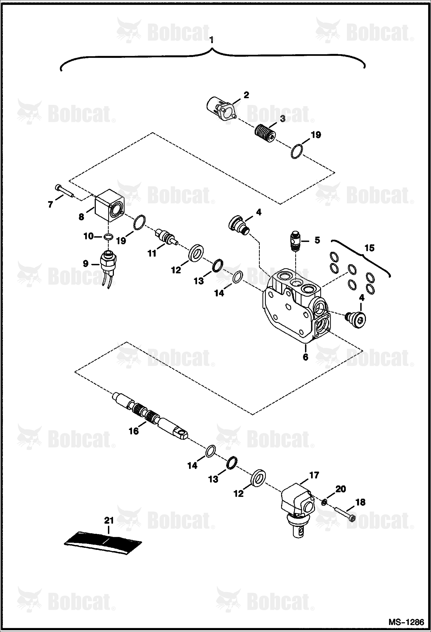 Valve Section (L.H. Travel)
