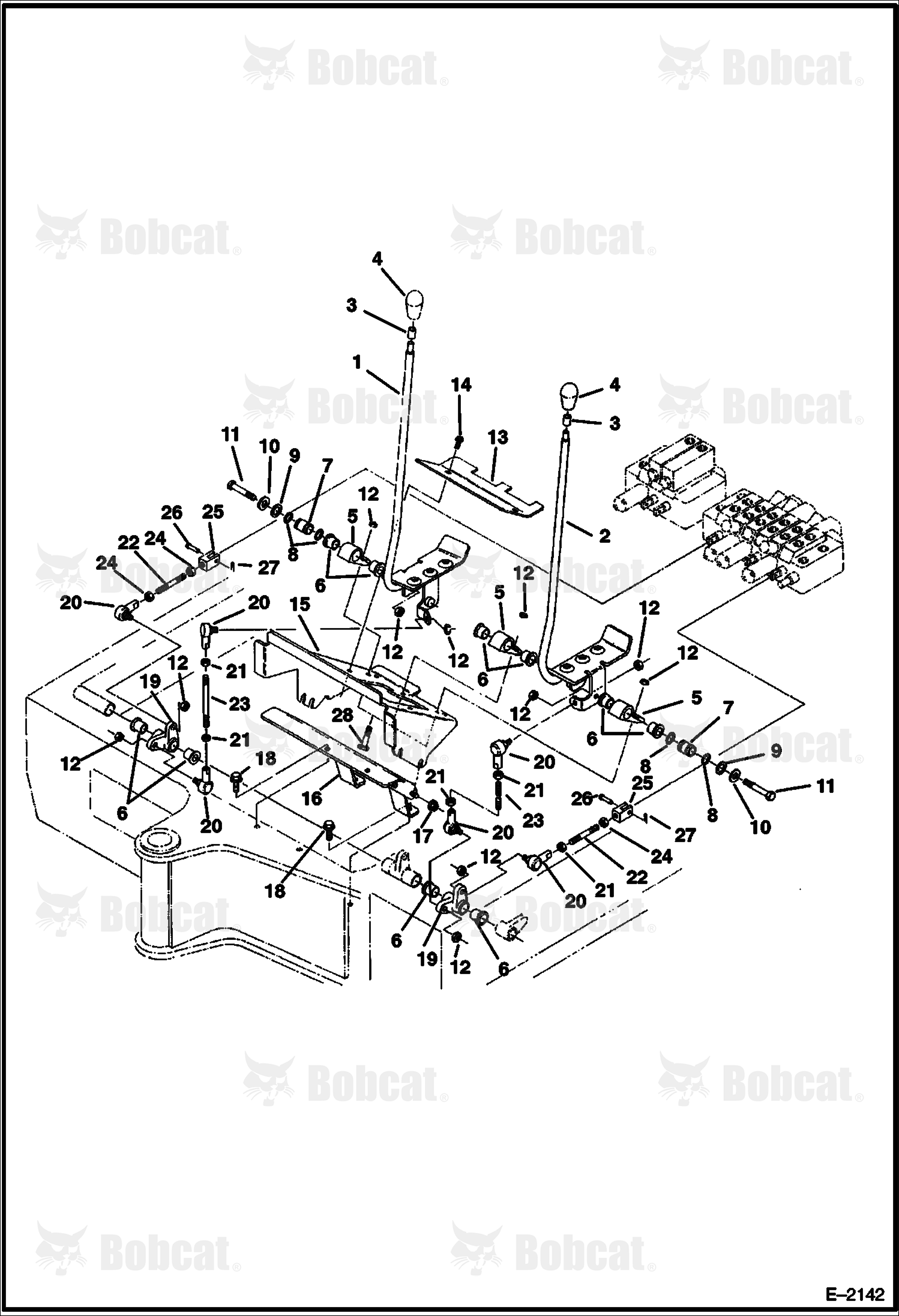 TRAVEL/STEERING Levers