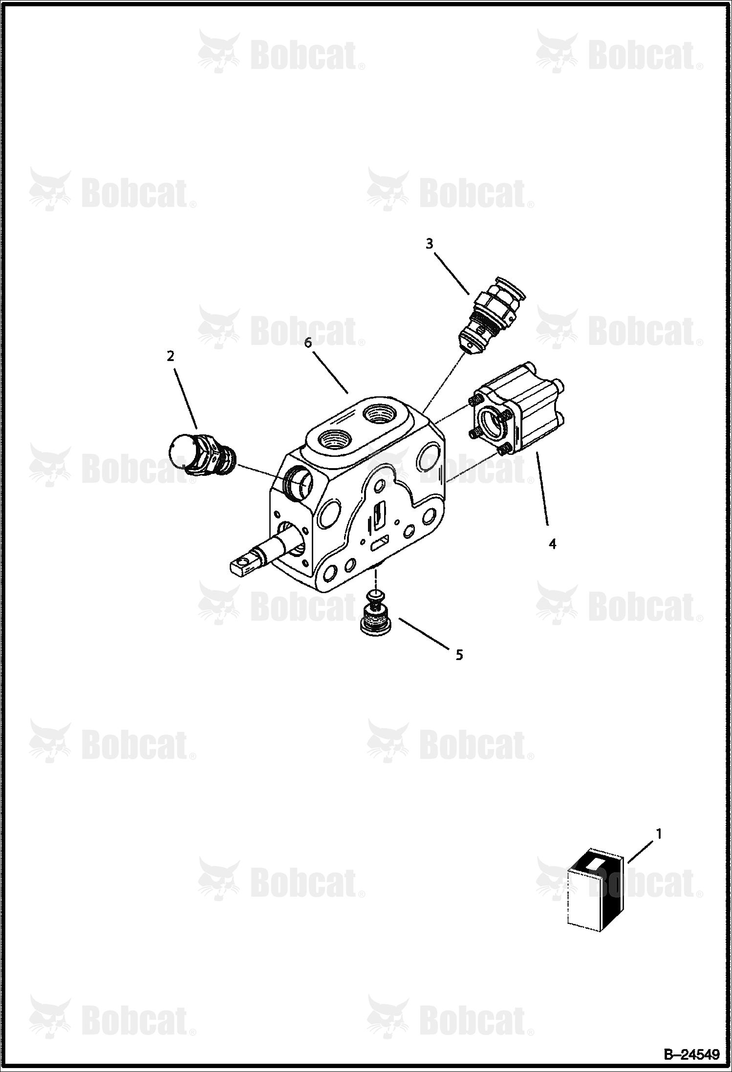 Hydraulic Circuitry (Rear Distributor - Arm) (Backhoe)