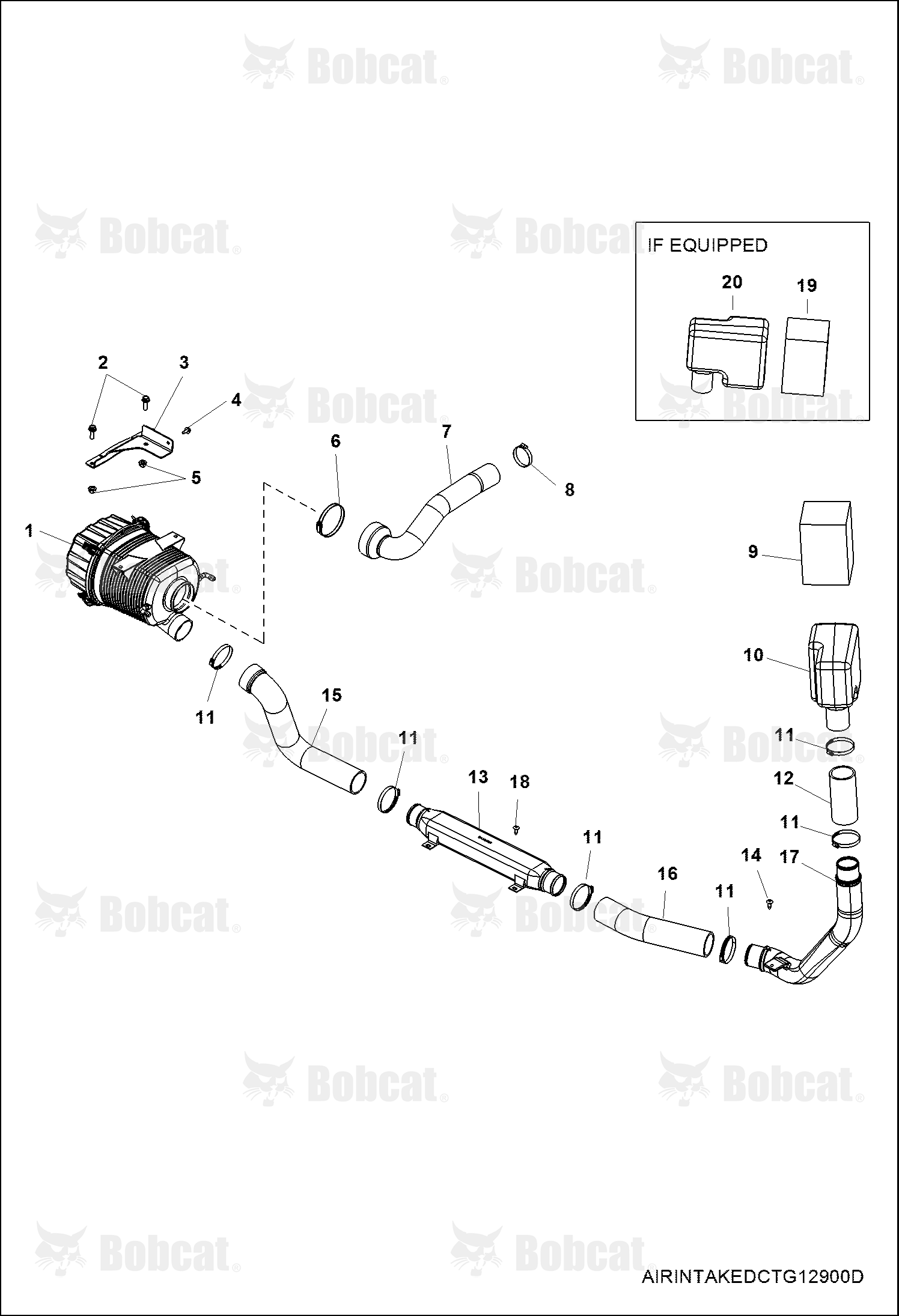 ENGINE, Air Intake AJNU20001 & Above