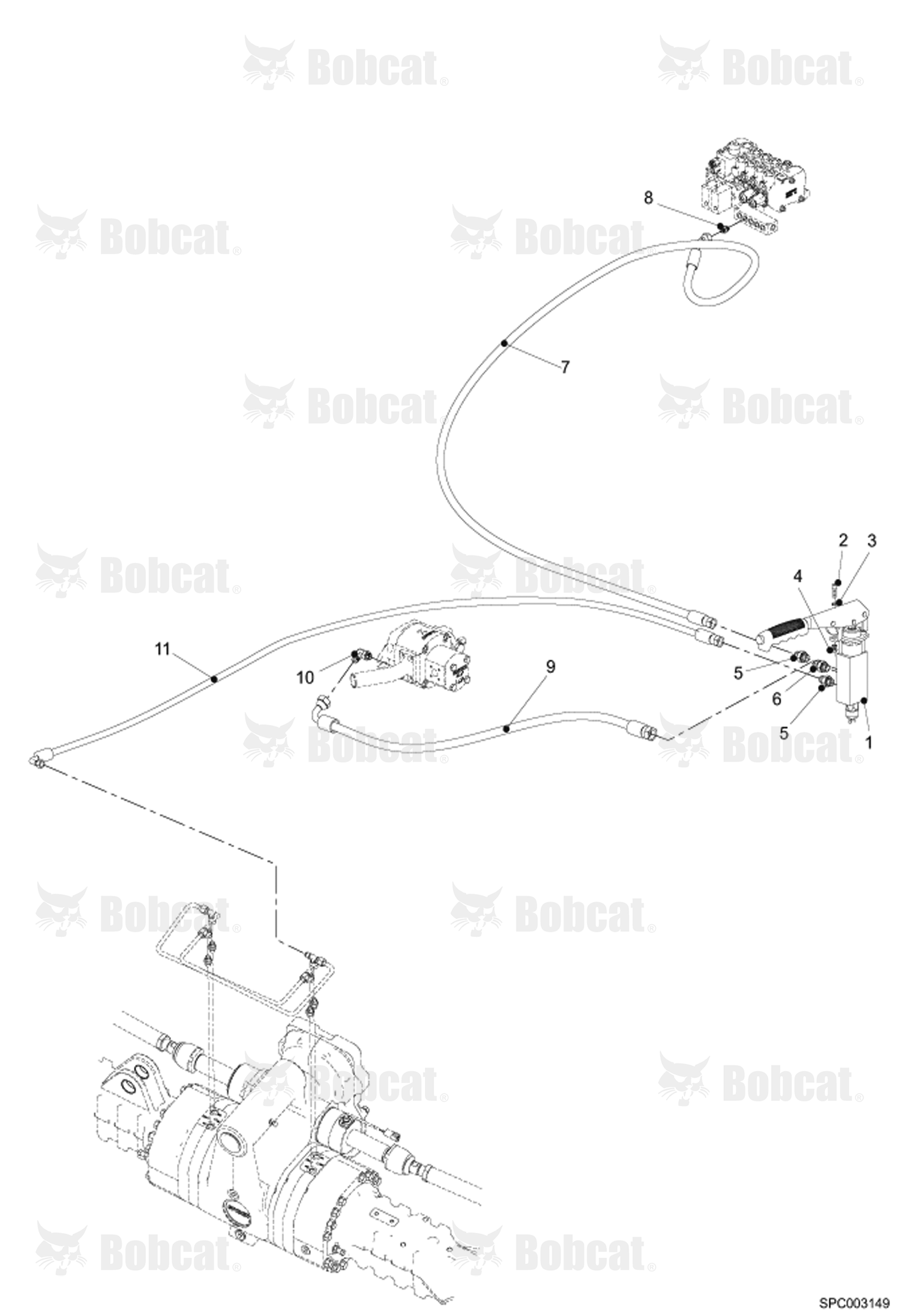 Parking Brake Hydraulic Installation (W/O Accumulator)