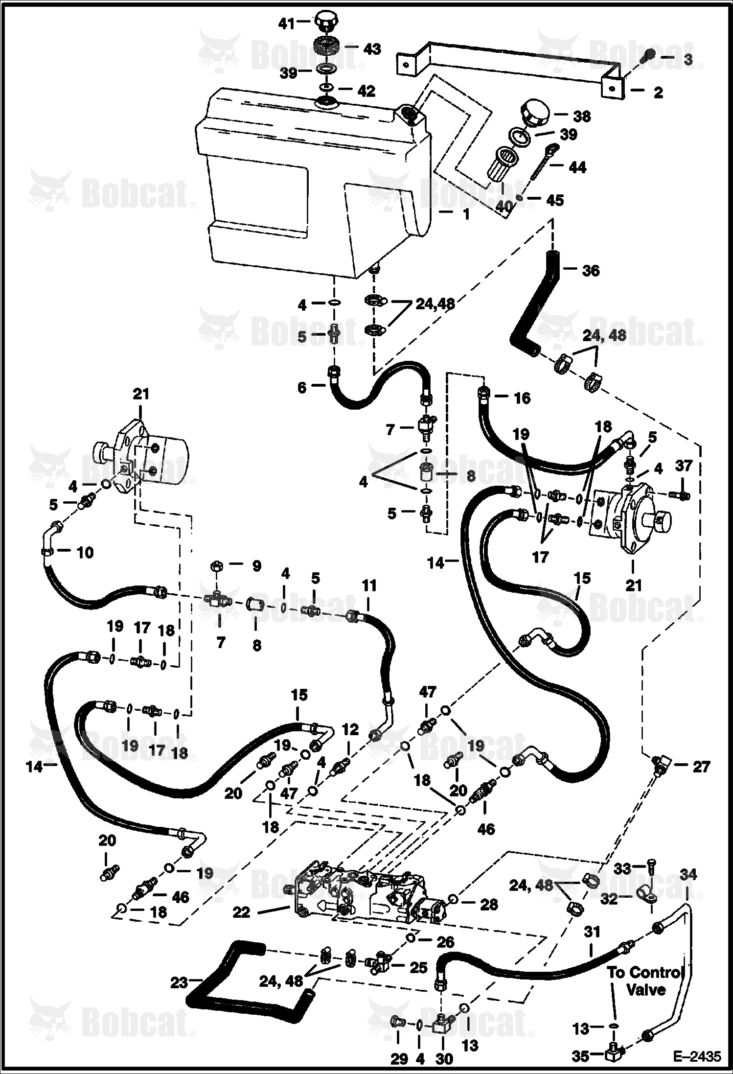 Hydrostatic Circuitry  514413793 - 514424999, 514511083 - 514524999, 514611077 - 514624999