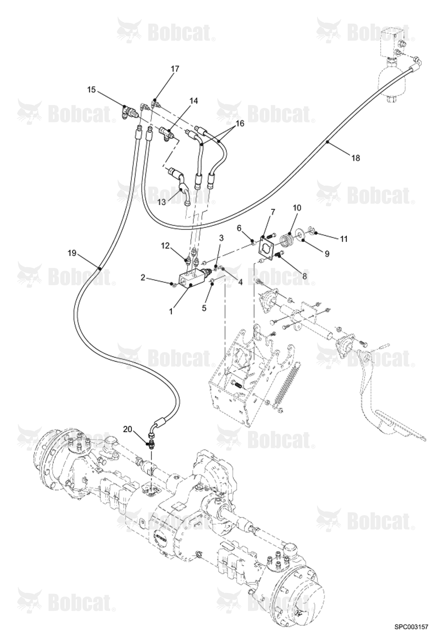 Service Brake Hydraulic Installation  364612001 - 364612500, 364712001 - 364712500