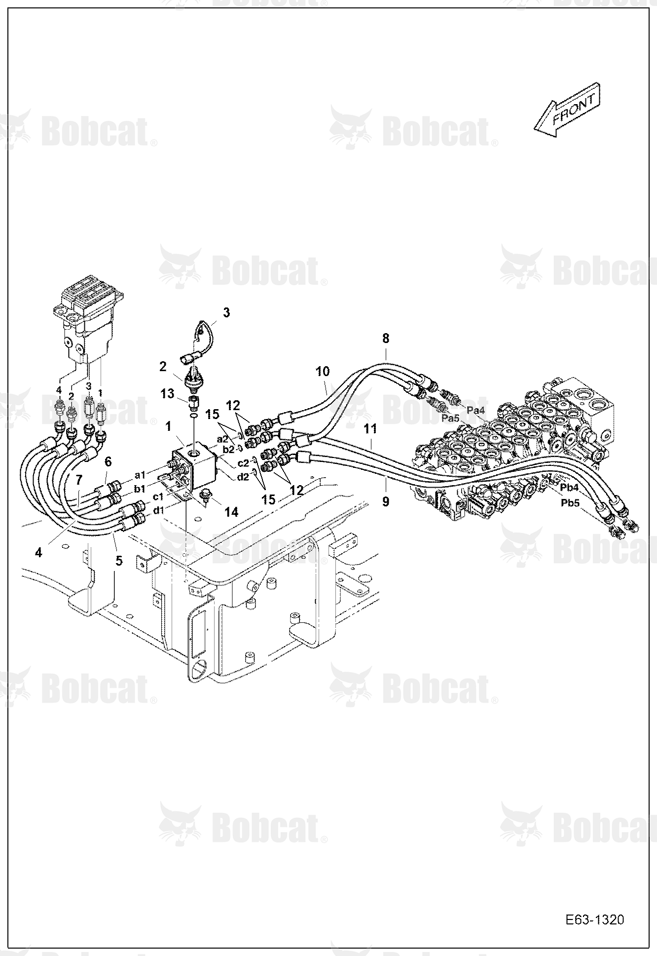Hydraulic Circuitry (Travel W/Motion Alarm)