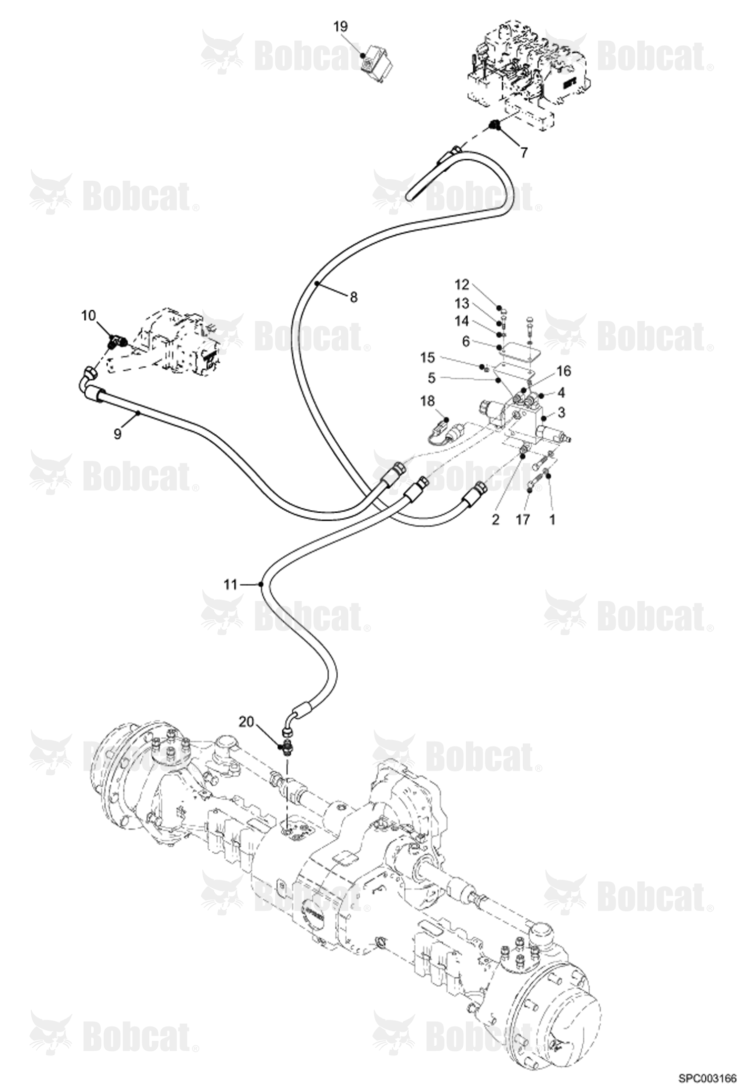 Parking Brake Hydraulic Installation  367612001 - 367612500, 367712001 - 367712500