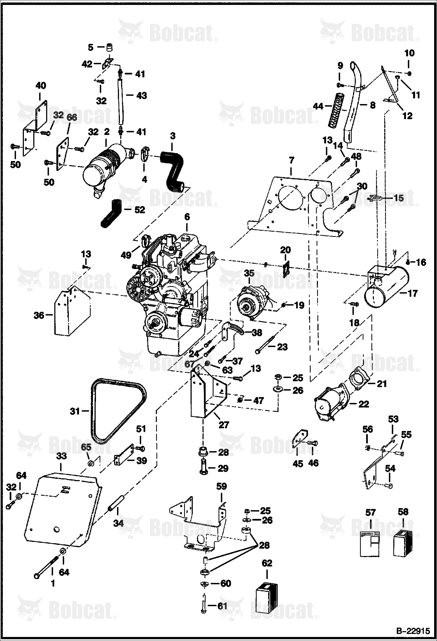 Engine & Attaching Parts