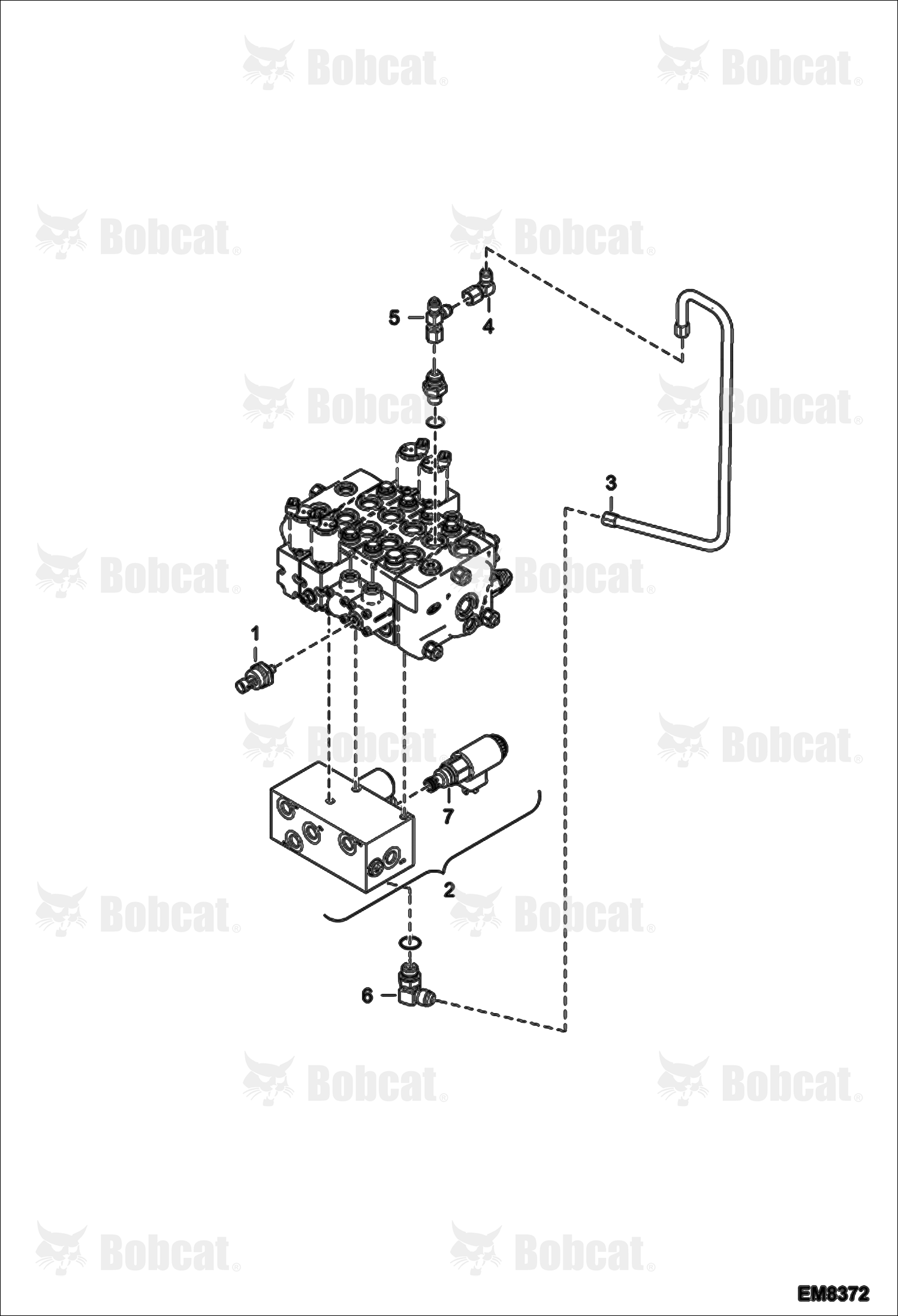 Hydraulic Circuitry (Boom Float)  AC1C11239 & Above