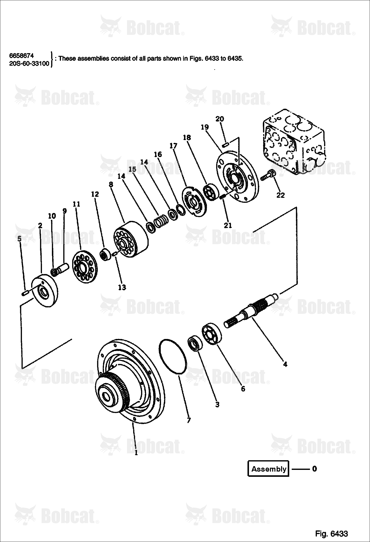 Travel Motor (1/3) (Komatsu S/N 11501 & Above)