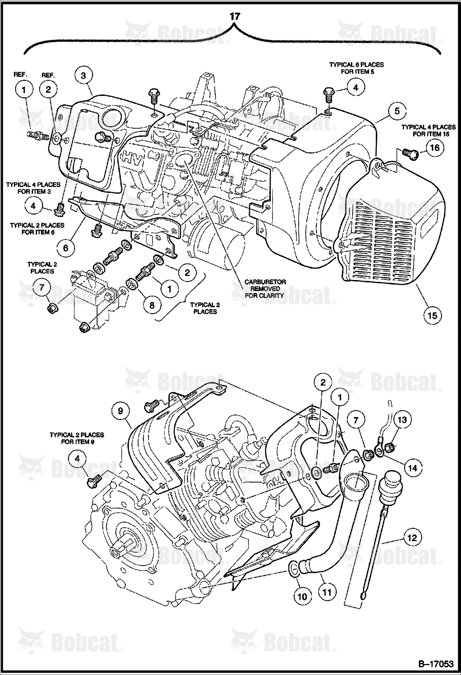 Shrouds & Brackets (FE400 Engine)