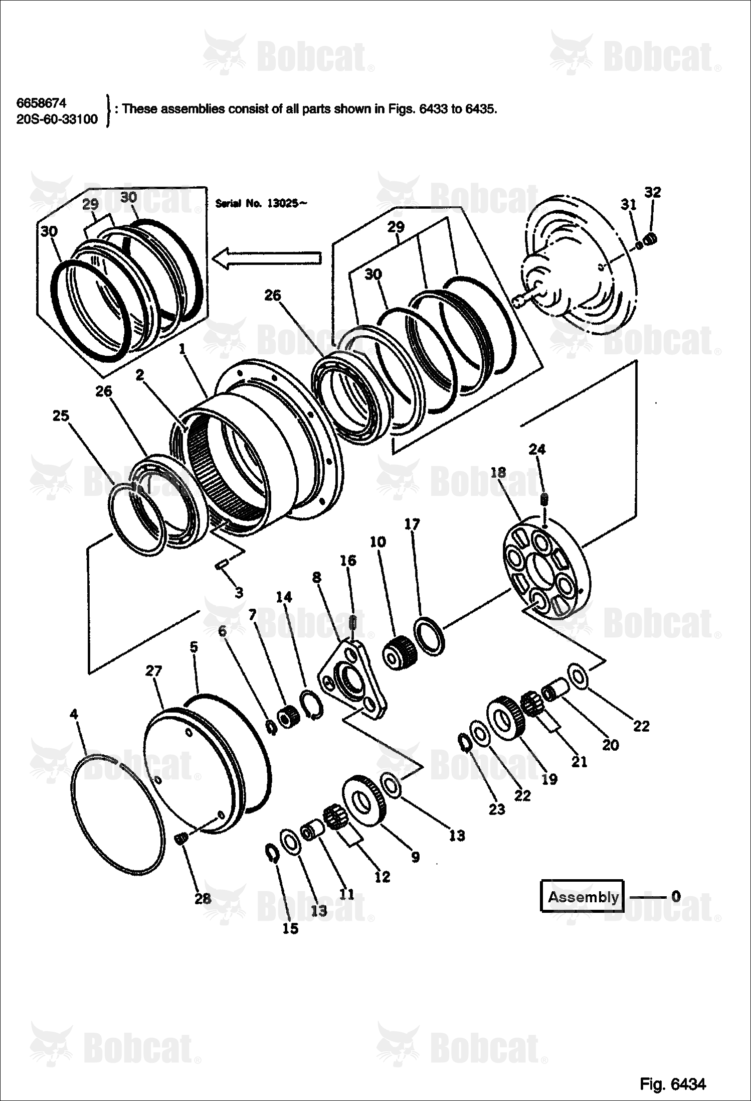 Travel Motor (2/3) (Komatsu S/N 11501 & Above)