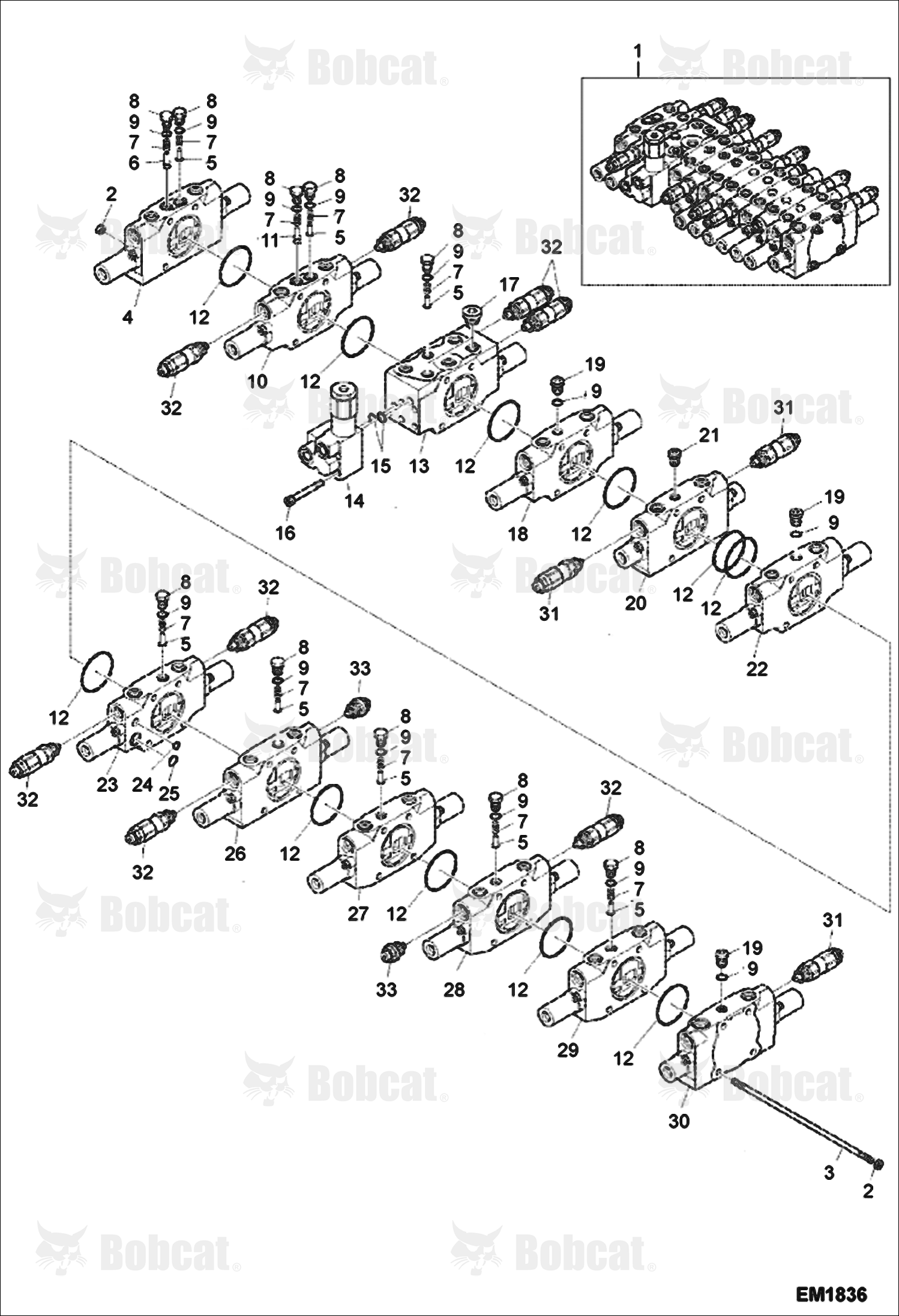 Control Valve (W/O 2nd Auxiliary/Rotation)