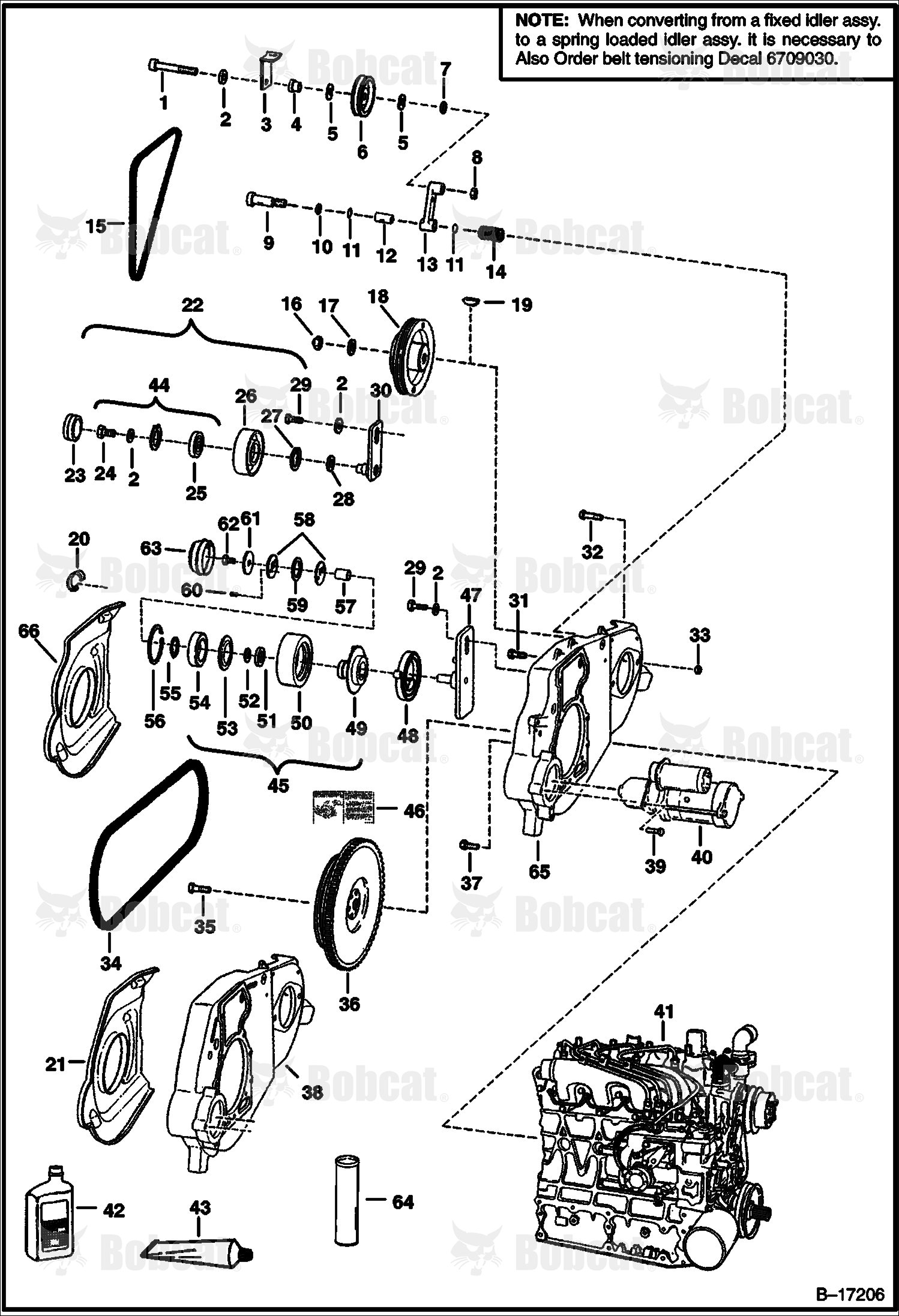 Engine & Attaching Parts (Belt Drive System)