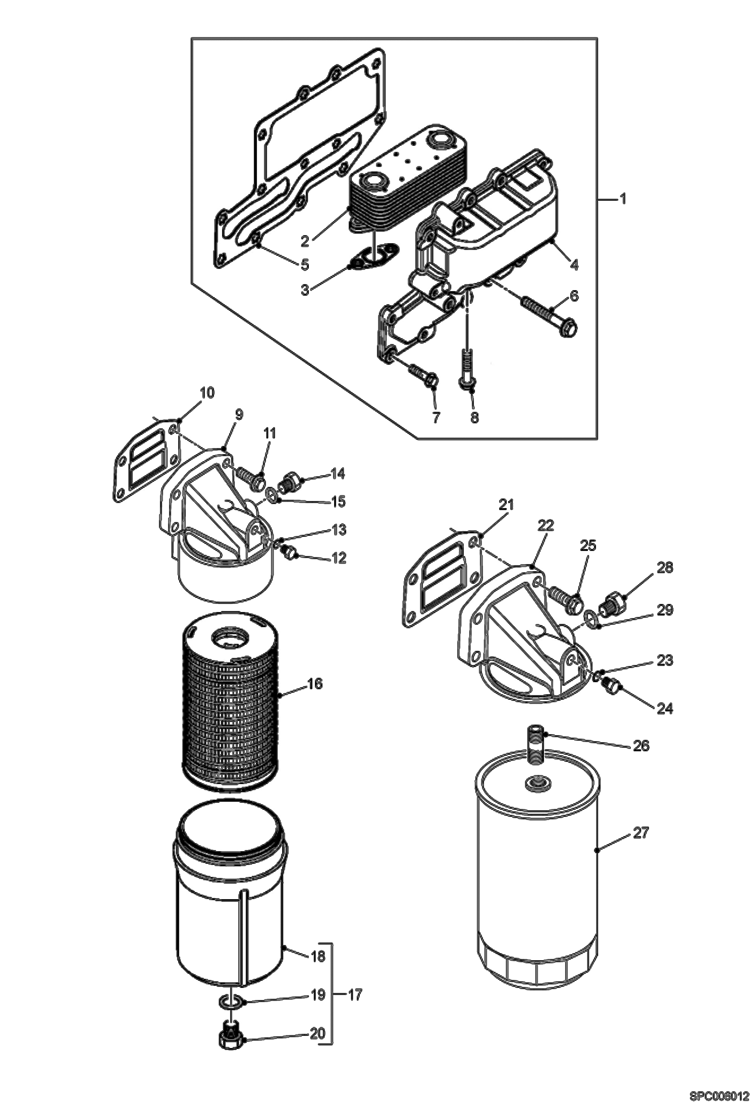 Oil Cooler and Filter