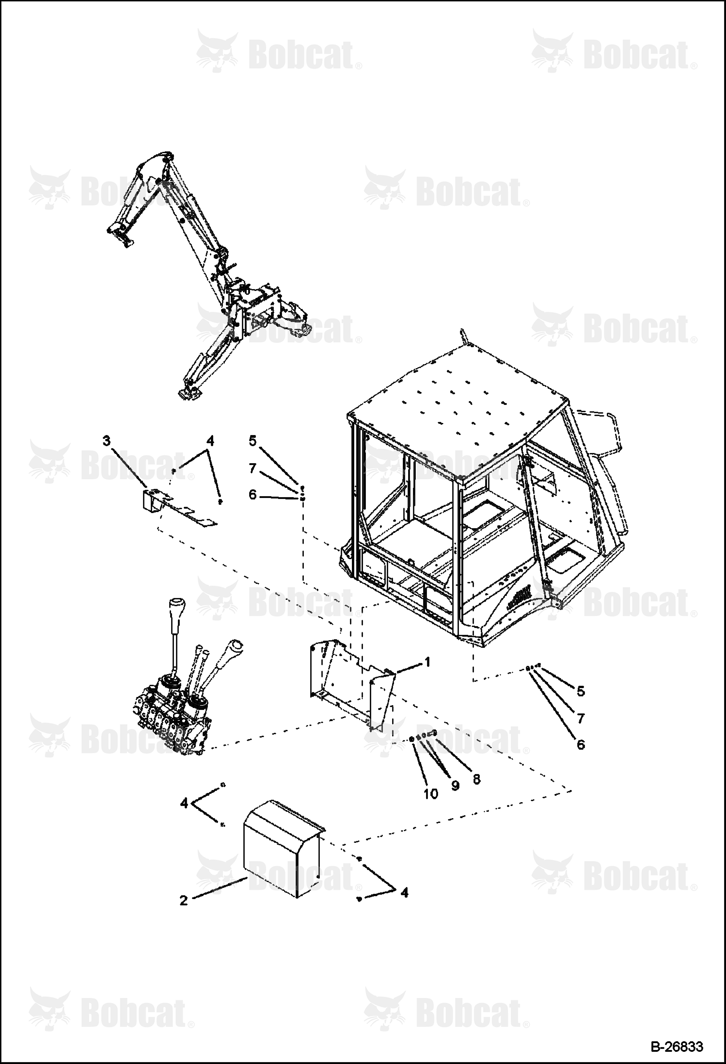 CAB (Cover - Rear Distributor) (Center Mount)