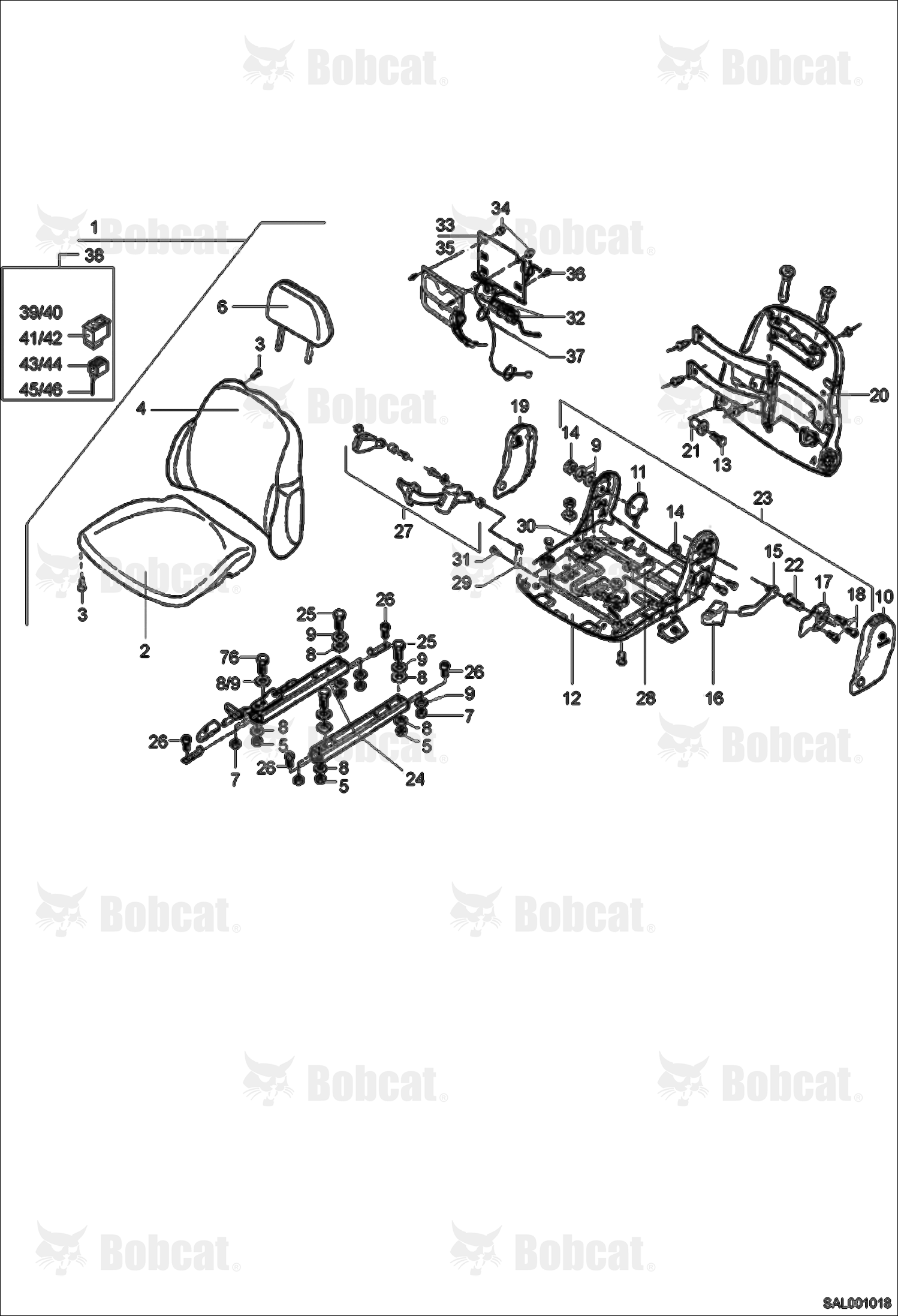 Seat With Vertebra Support - Msg 95