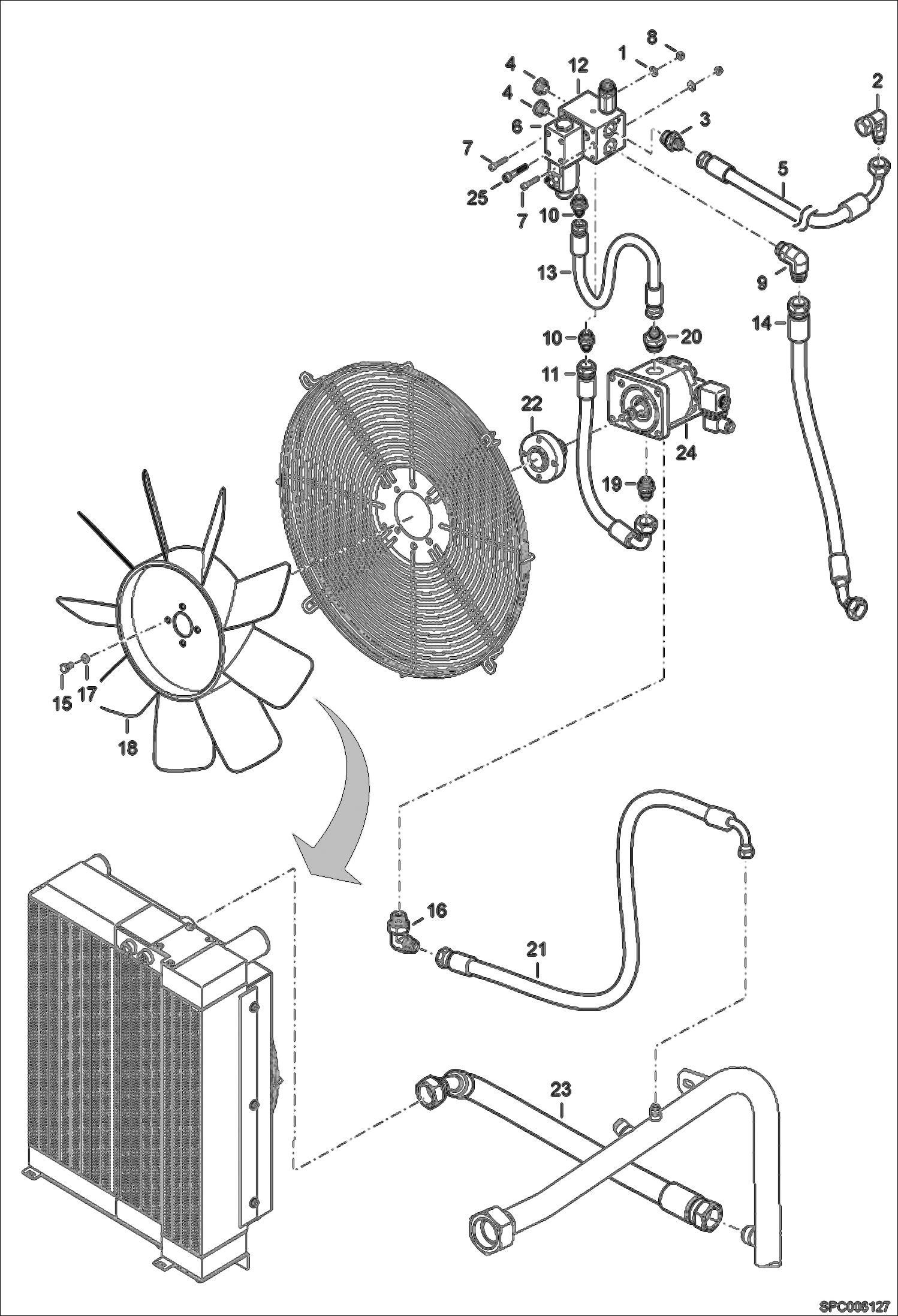 Cooling Fan Circuit (W/ Optional Reverse - W/ Frame Levelling)
