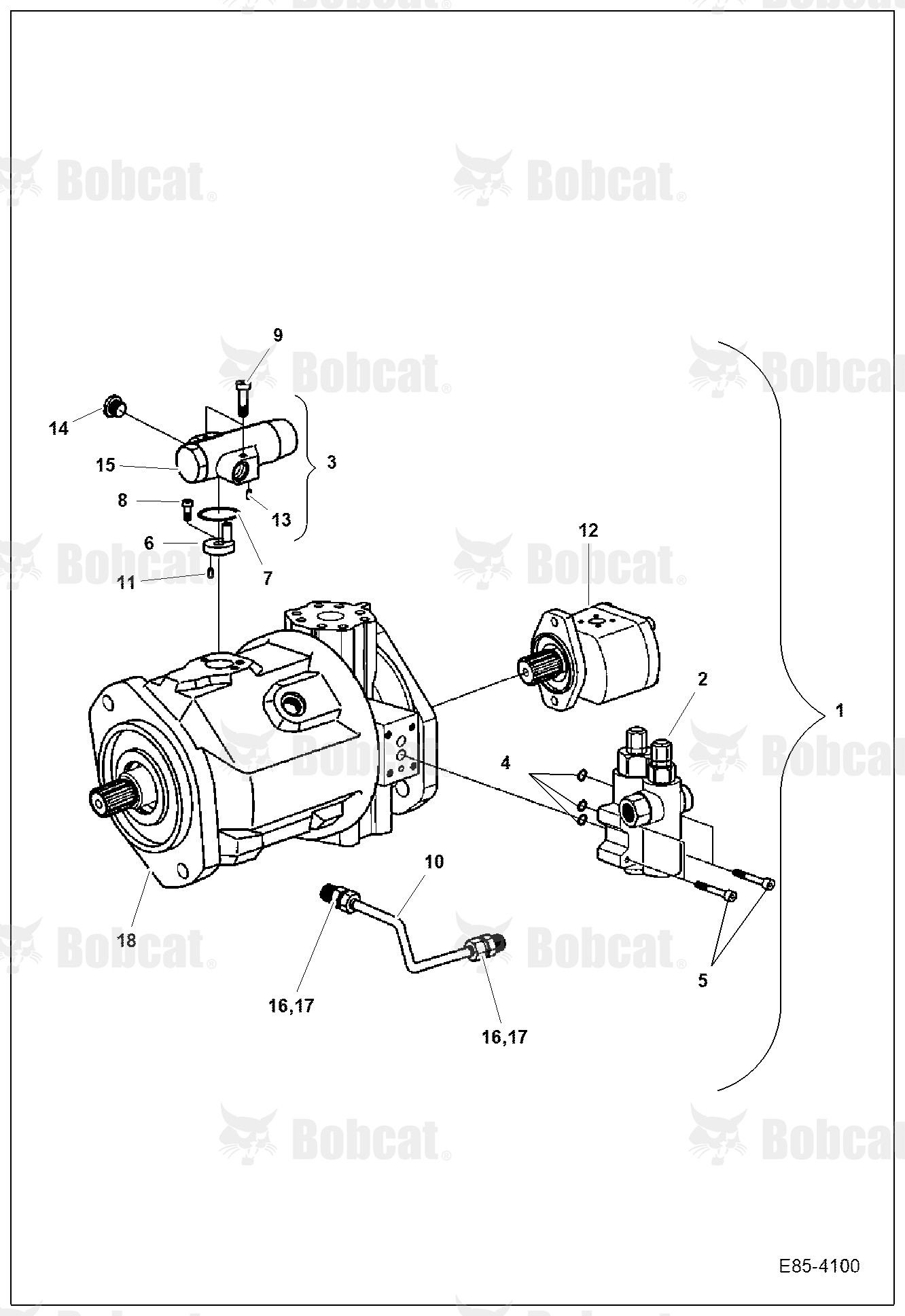 Hydraulic Pump (Gear Pump & Pilot Valve)