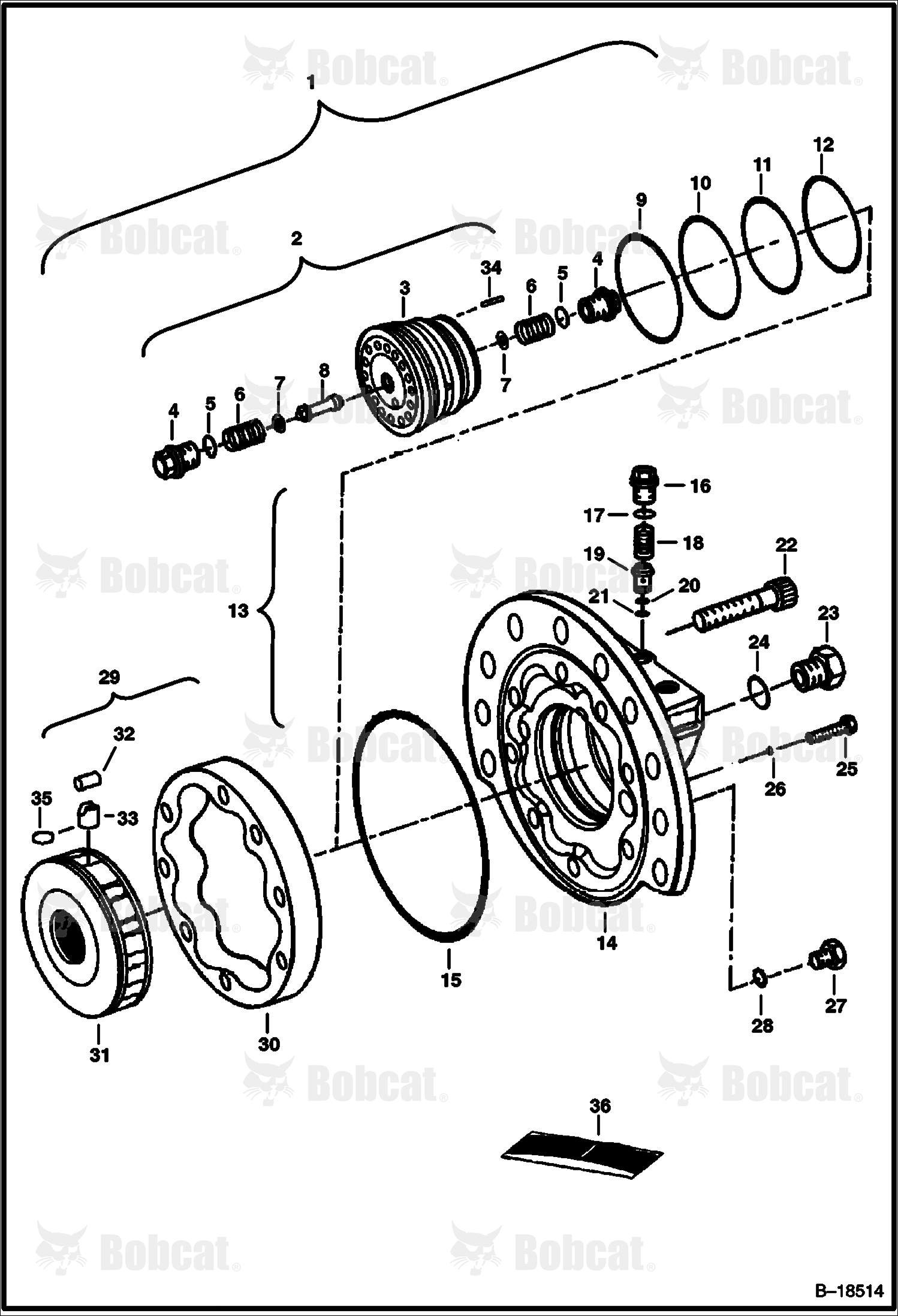 Hydrostatic Motor  514112409 & Below, 514212269 & Below