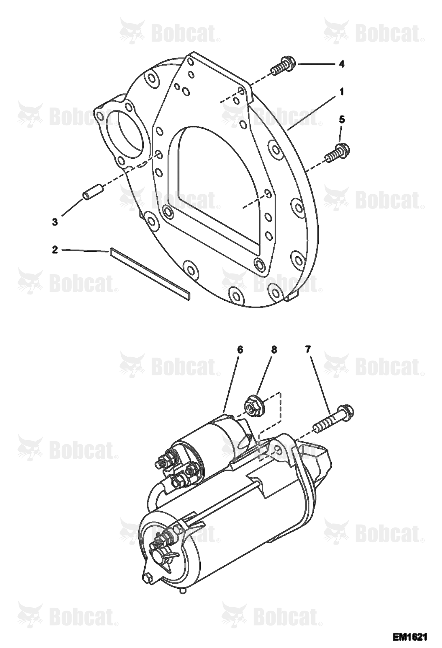 Flywheel Housing and Starter
