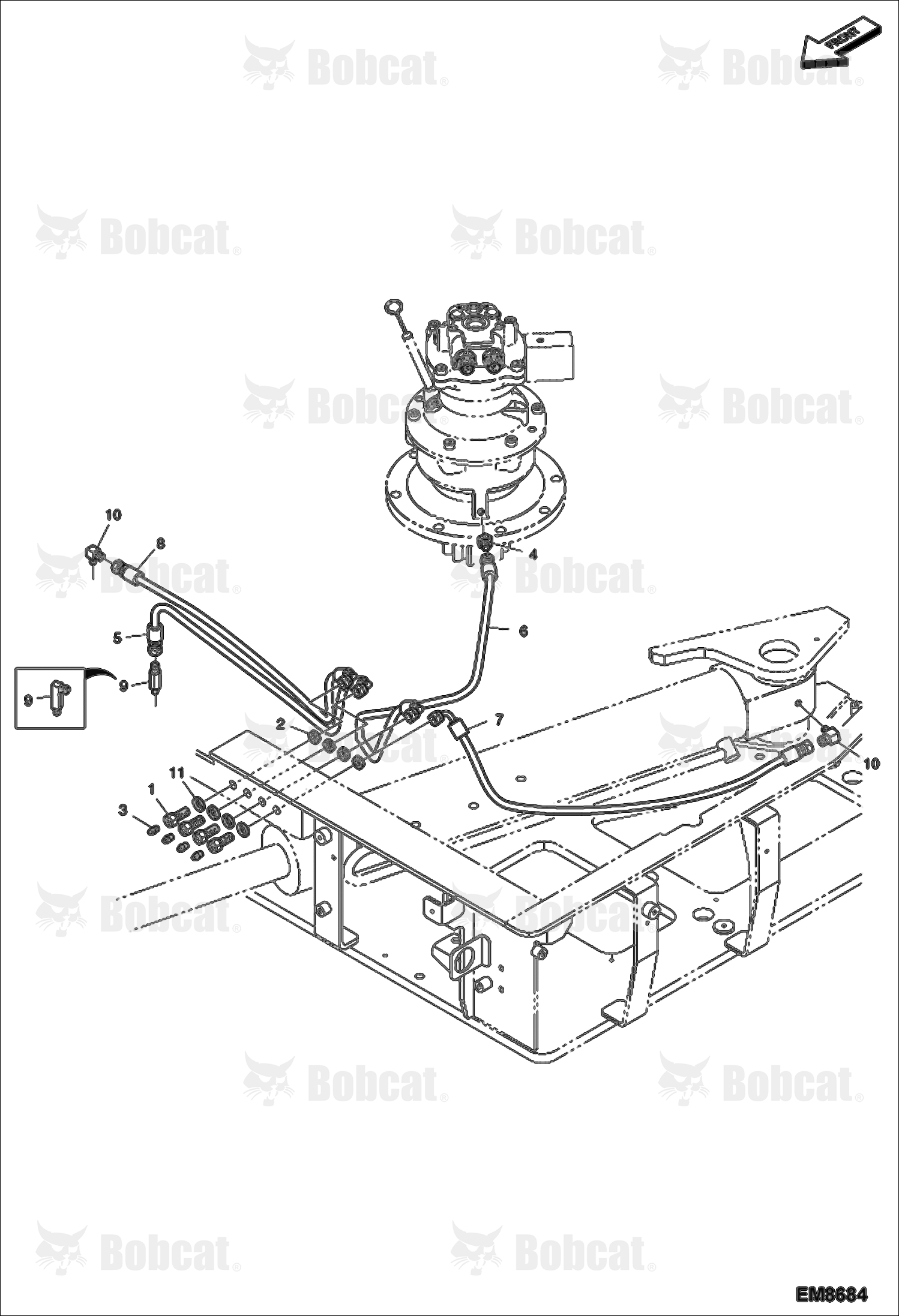 Upperstructure (Lubrication Piping)