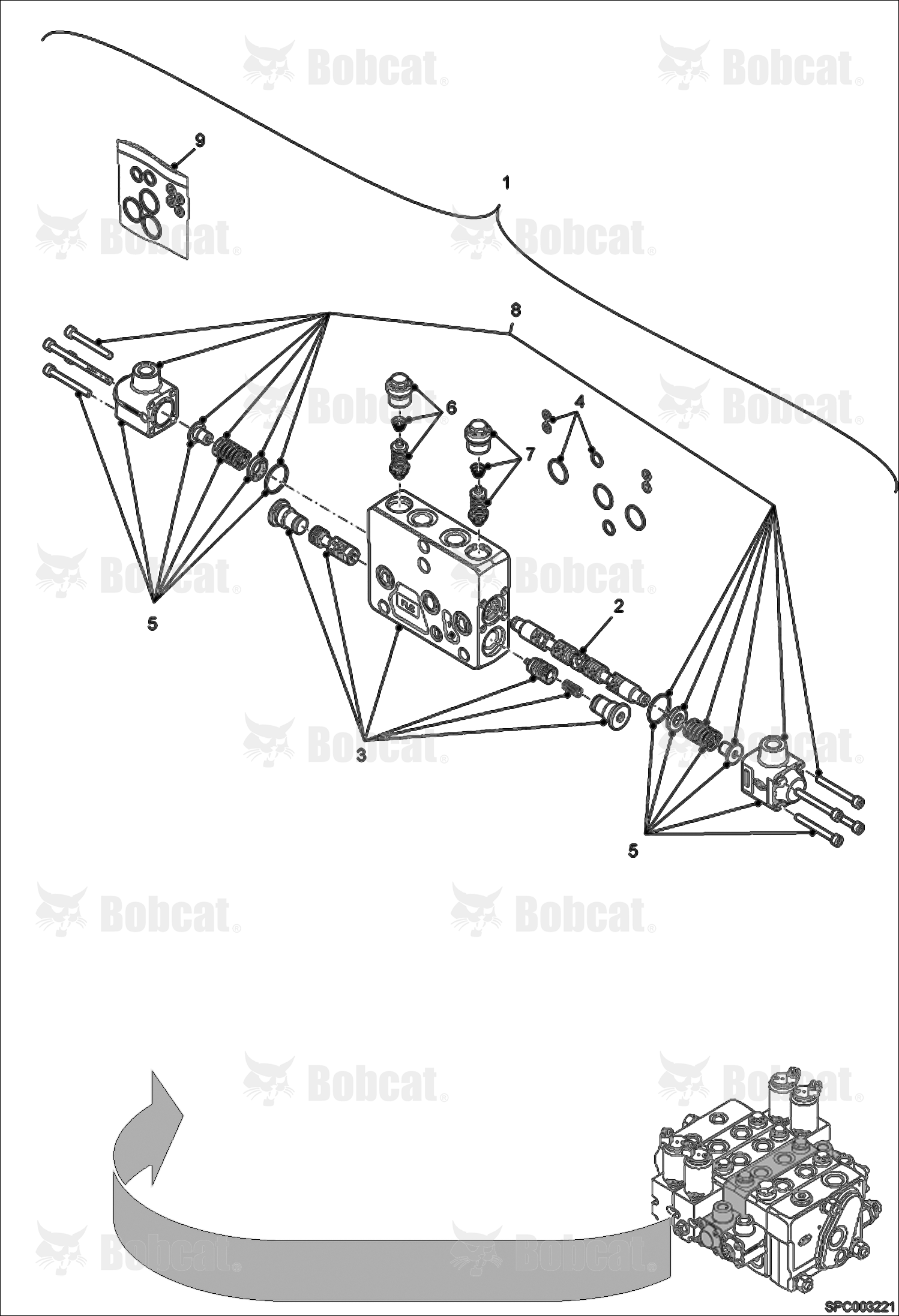 Control Valve Section (Tilt Section)