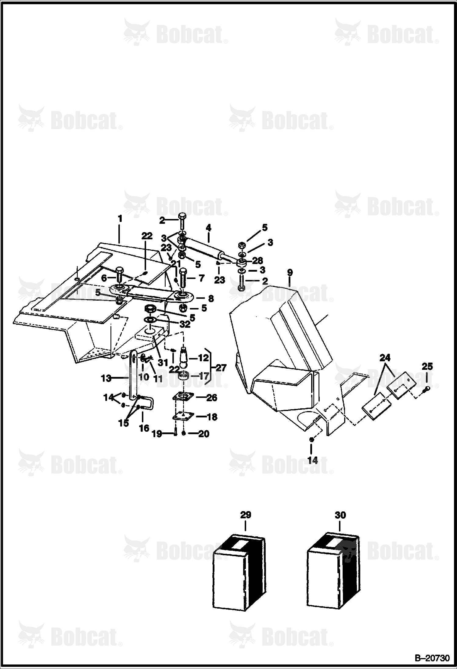 Frame & Articulation Unit  502713001 - 502713060