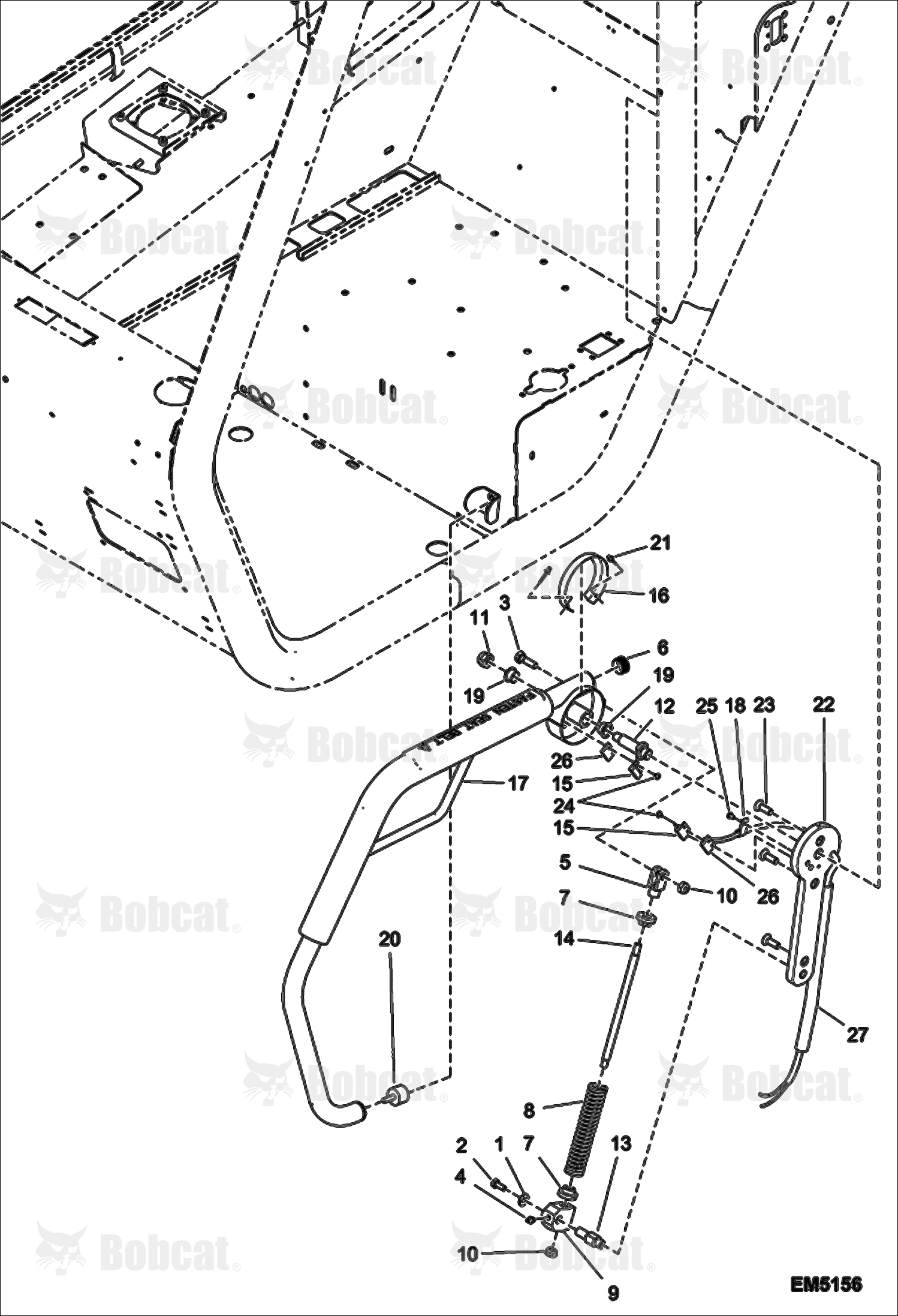 Restraint Bar  A8G911001 & Above