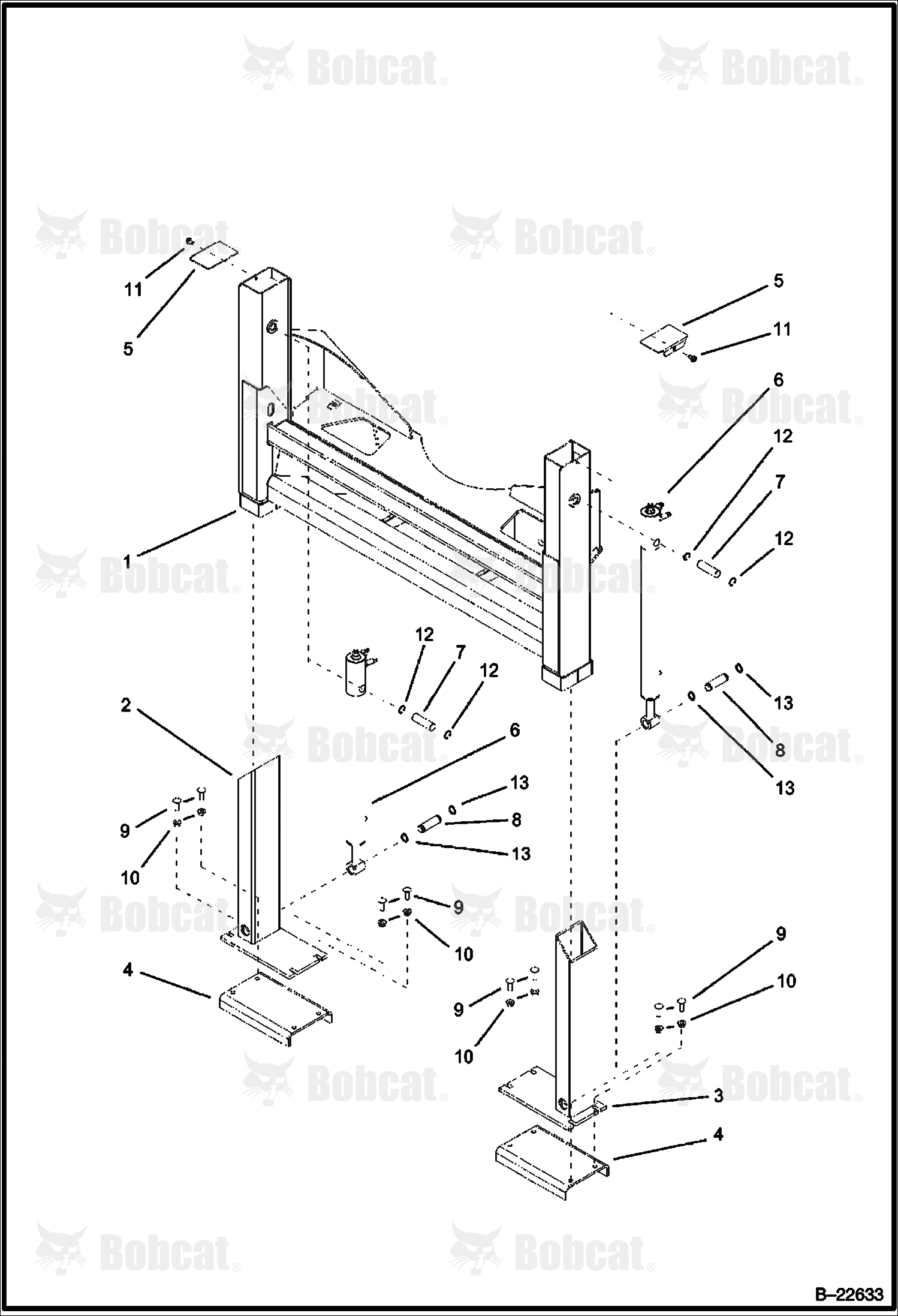 Vertical Stabilizer (Side Shift Backhoe)