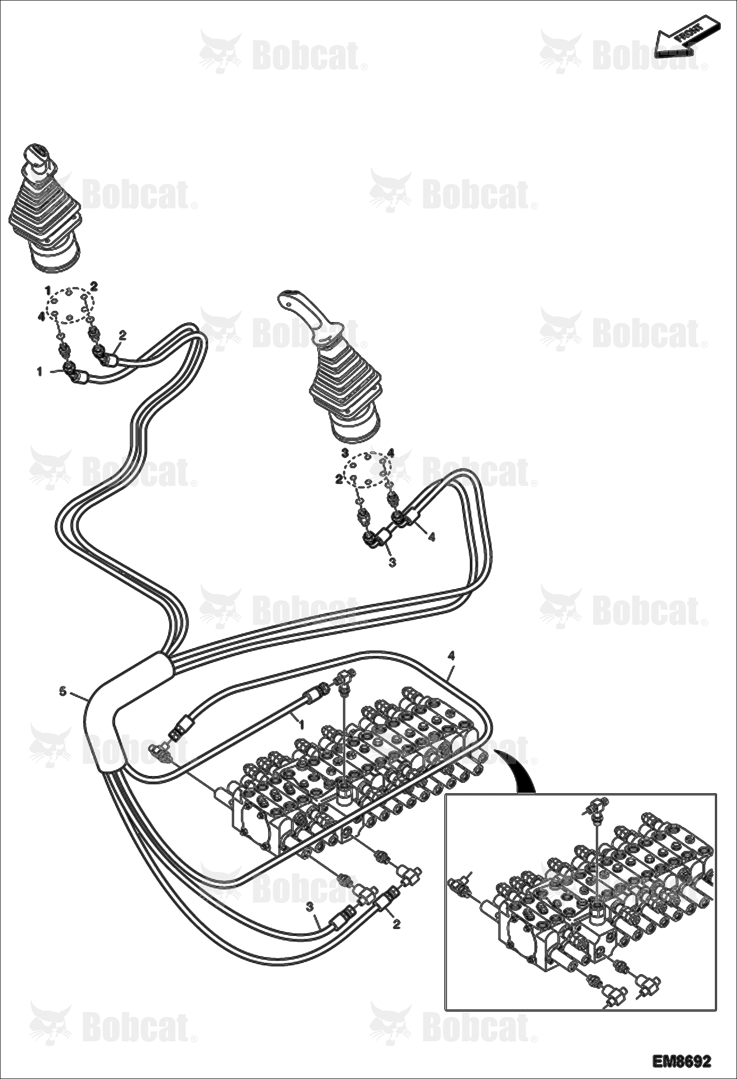 Hydraulic Pilot Circuitry (Arm/Boom)