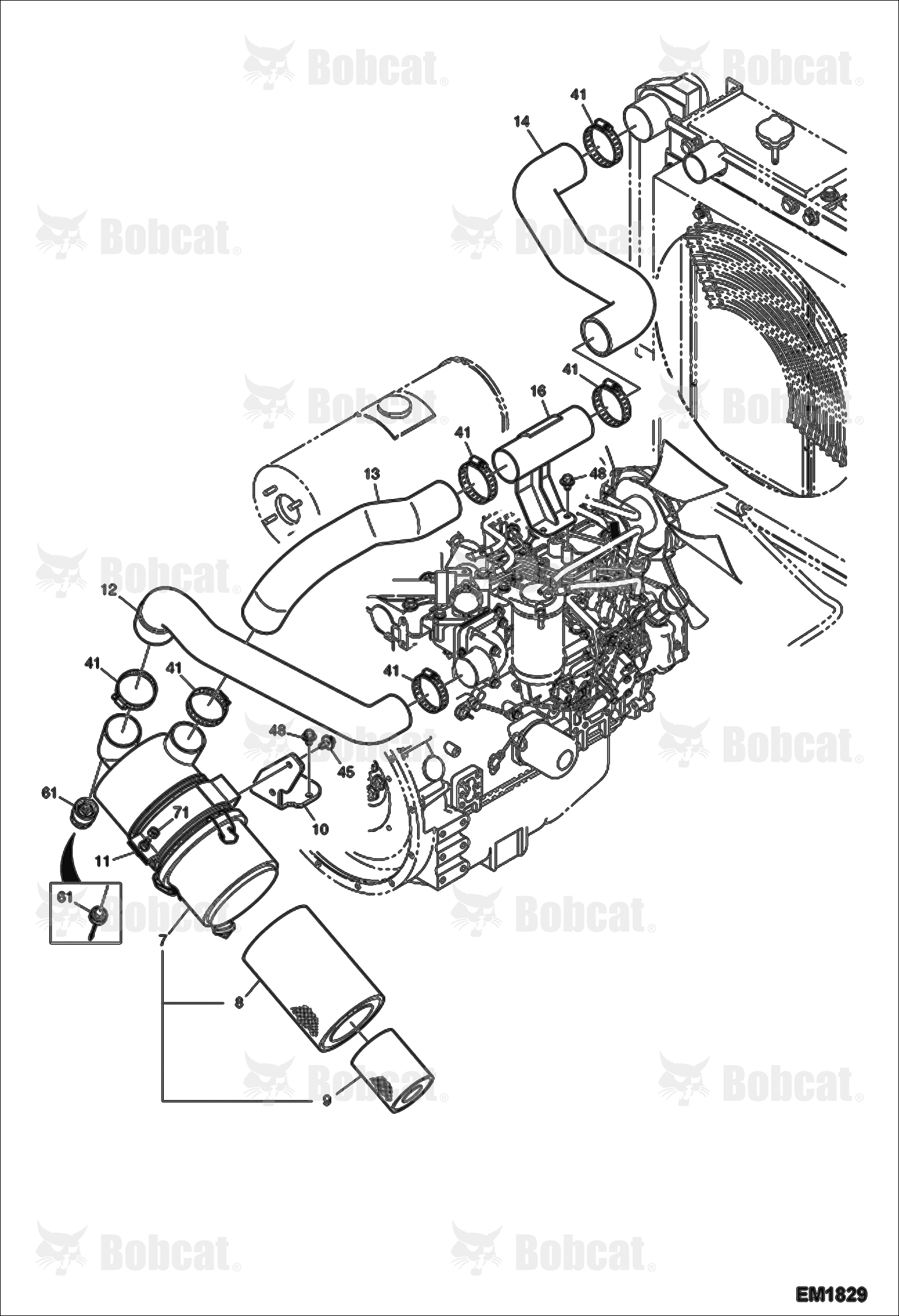 Engine & Attaching Parts (Air Cleaner)