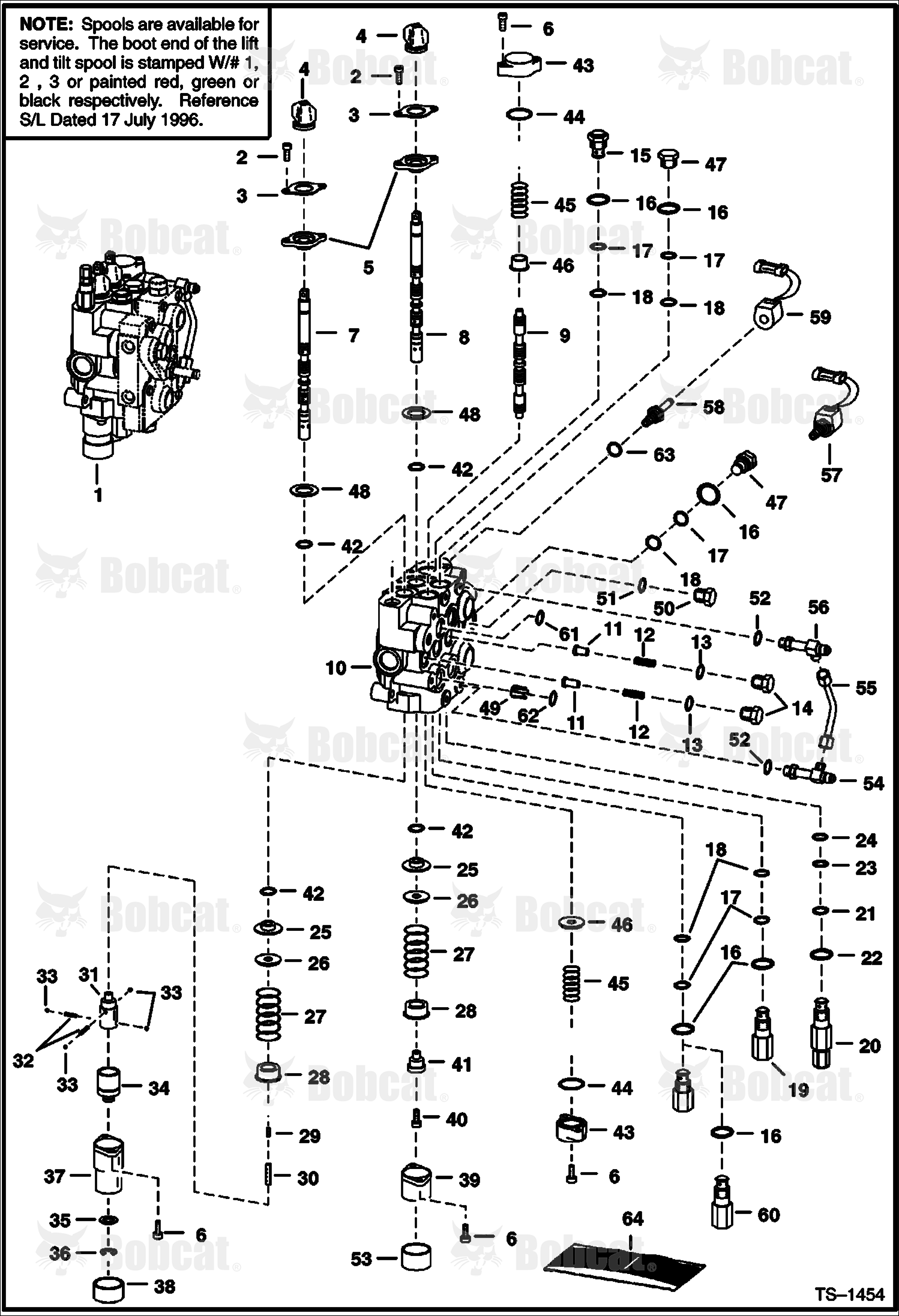 Hydraulic Control Valve (W/BICS Valve)  514713000 & Above, 514911453 & Above