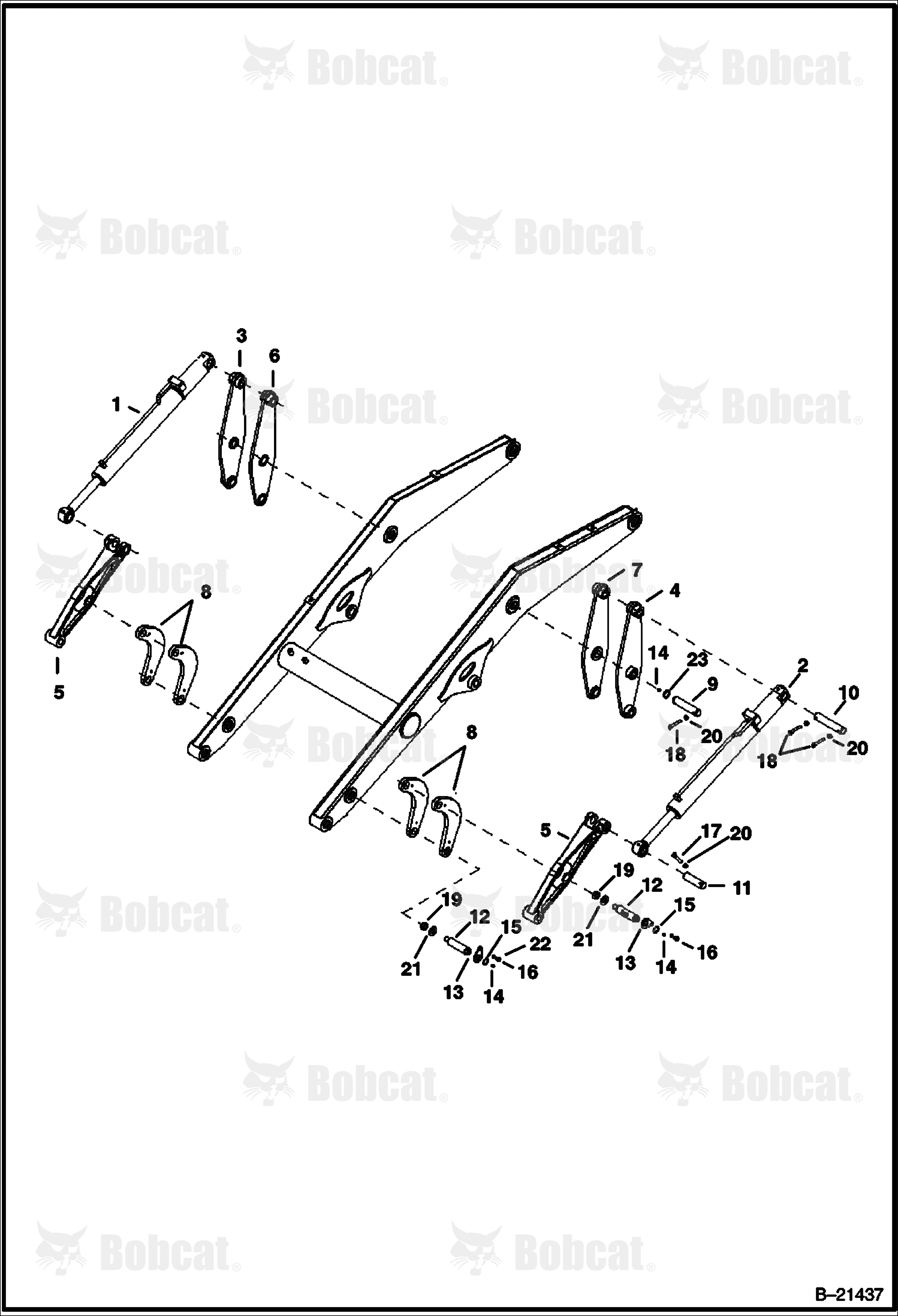Lift Arm & Attaching Parts (BL470) (BL475)  570511001 - 570511011, 571911001 - 571911002