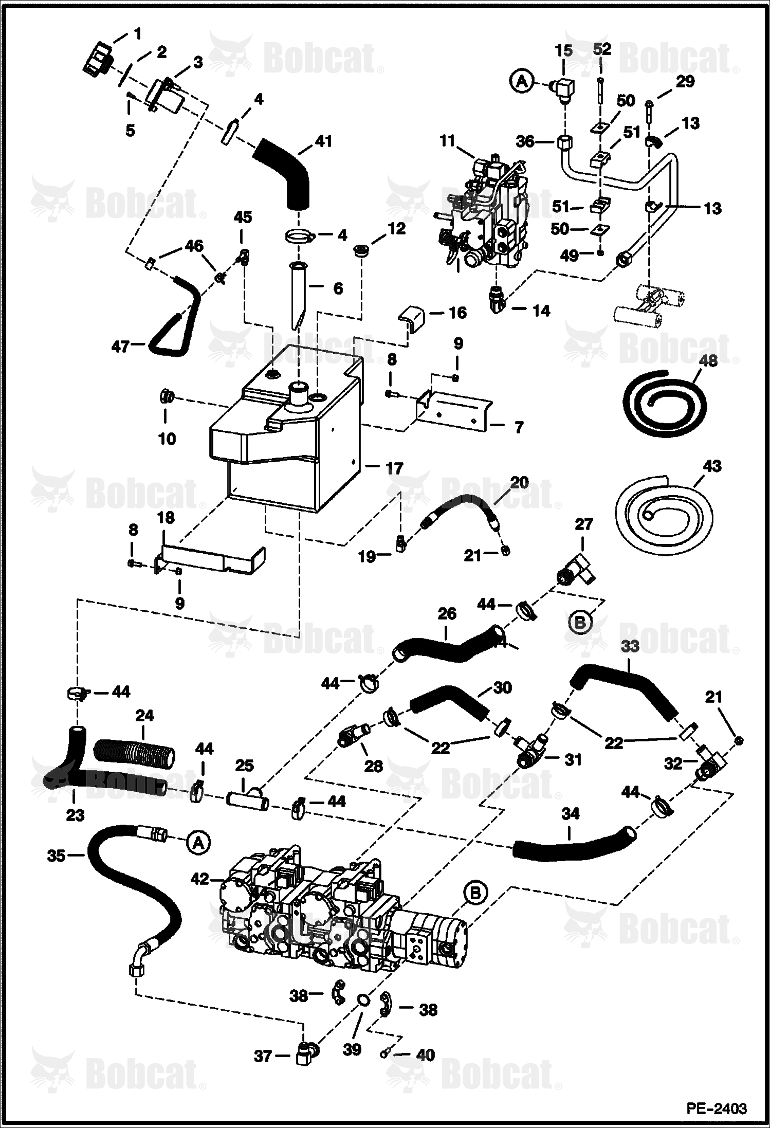 Hydrostatic Circuitry (W/Tank)  526412000 & Above, 526512000 & Above