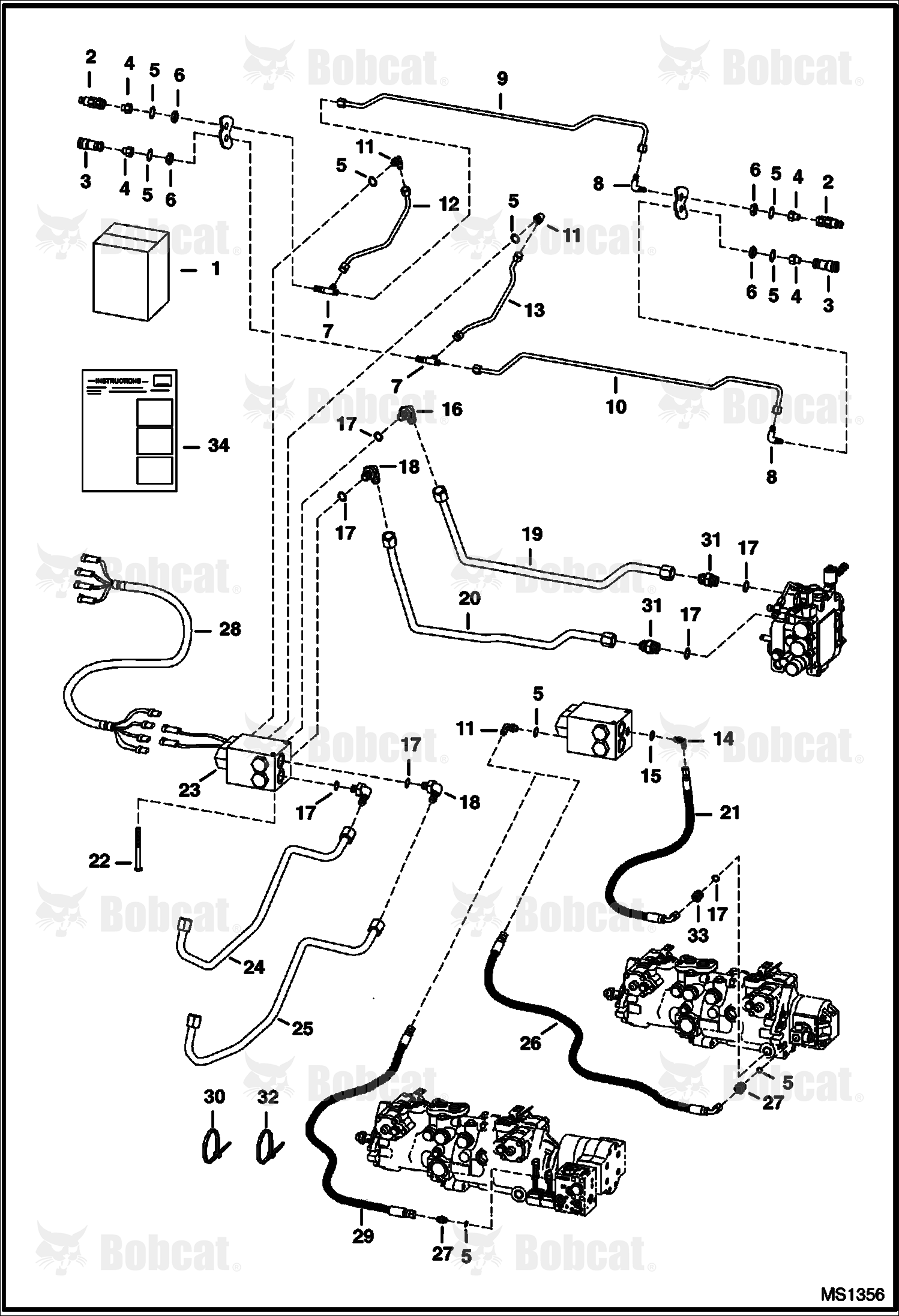 Rear Auxiliary Hydraulics (Standard Flow)