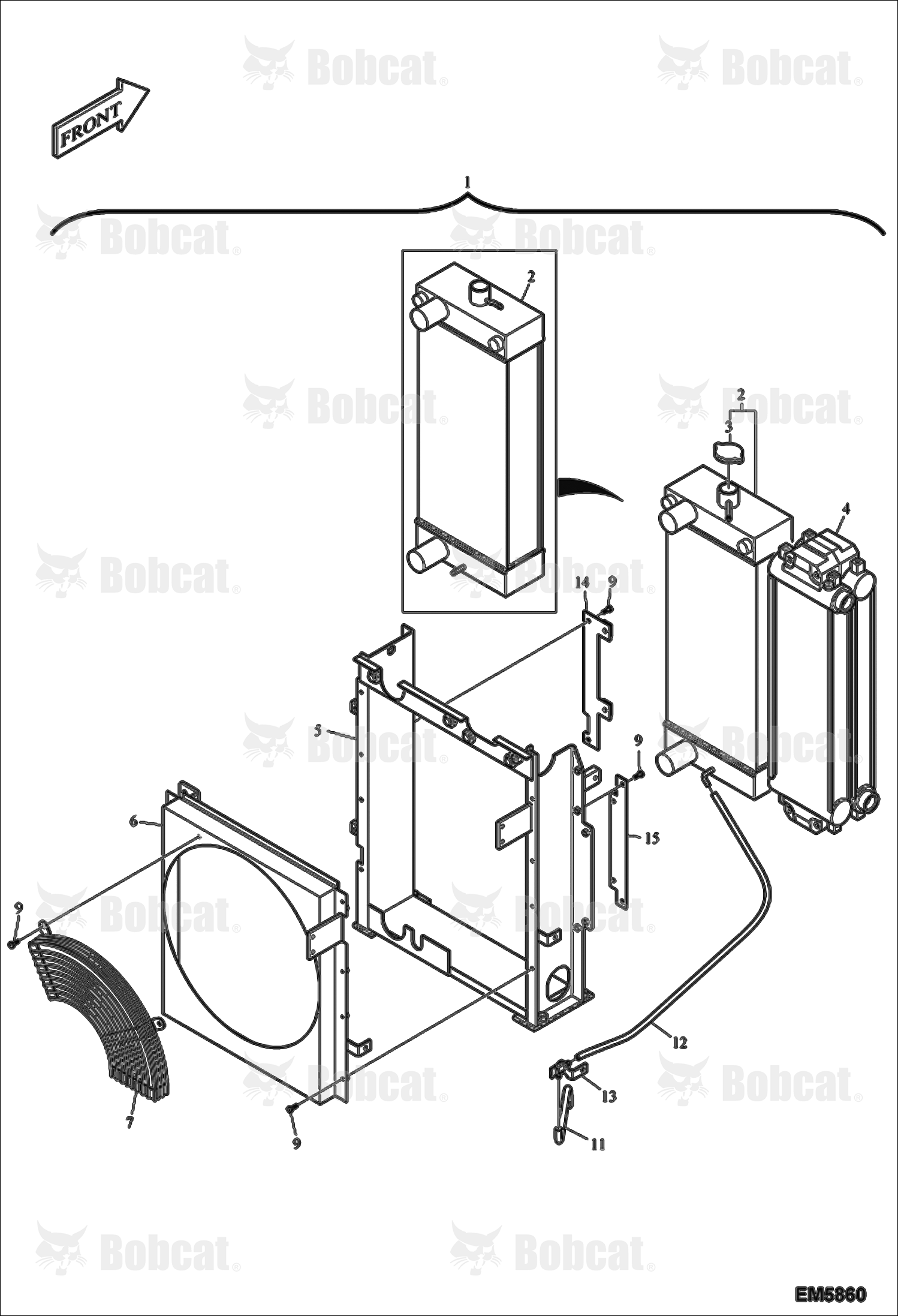 Engine & Attaching Parts (Radiator)