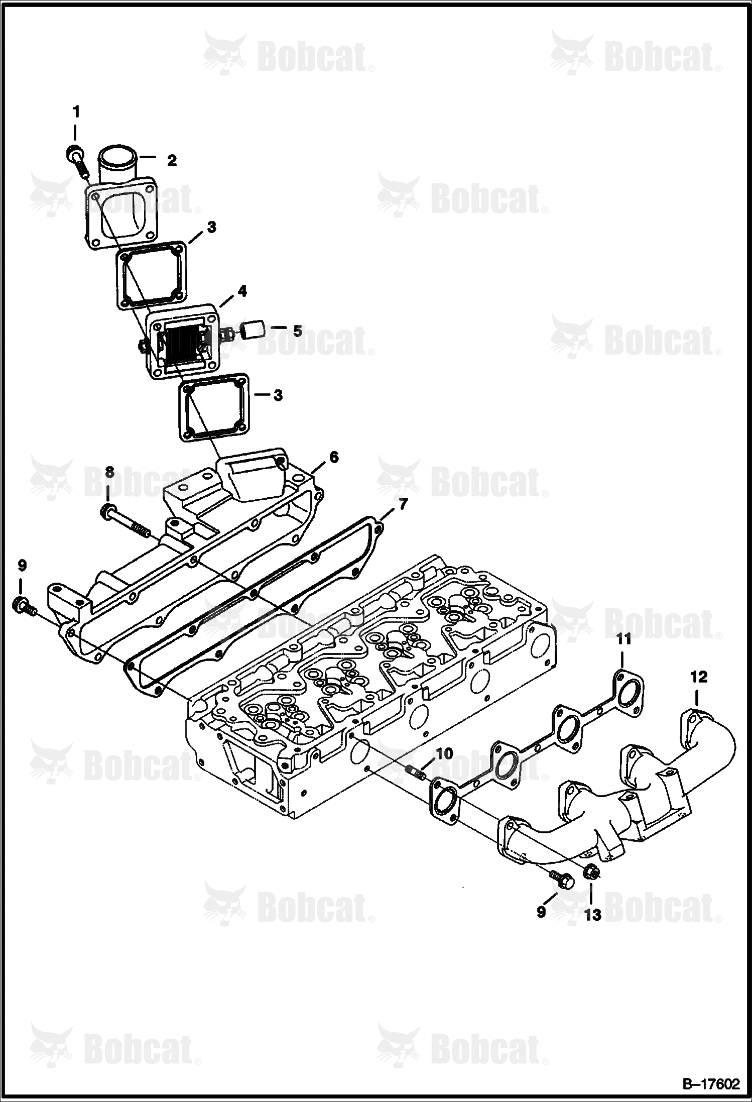Manifolds (V3300 DI T Kubota) (Tier I) 521311001 & Above, 521411001 & Above, 521511001 & Above, 521611001 & Above
